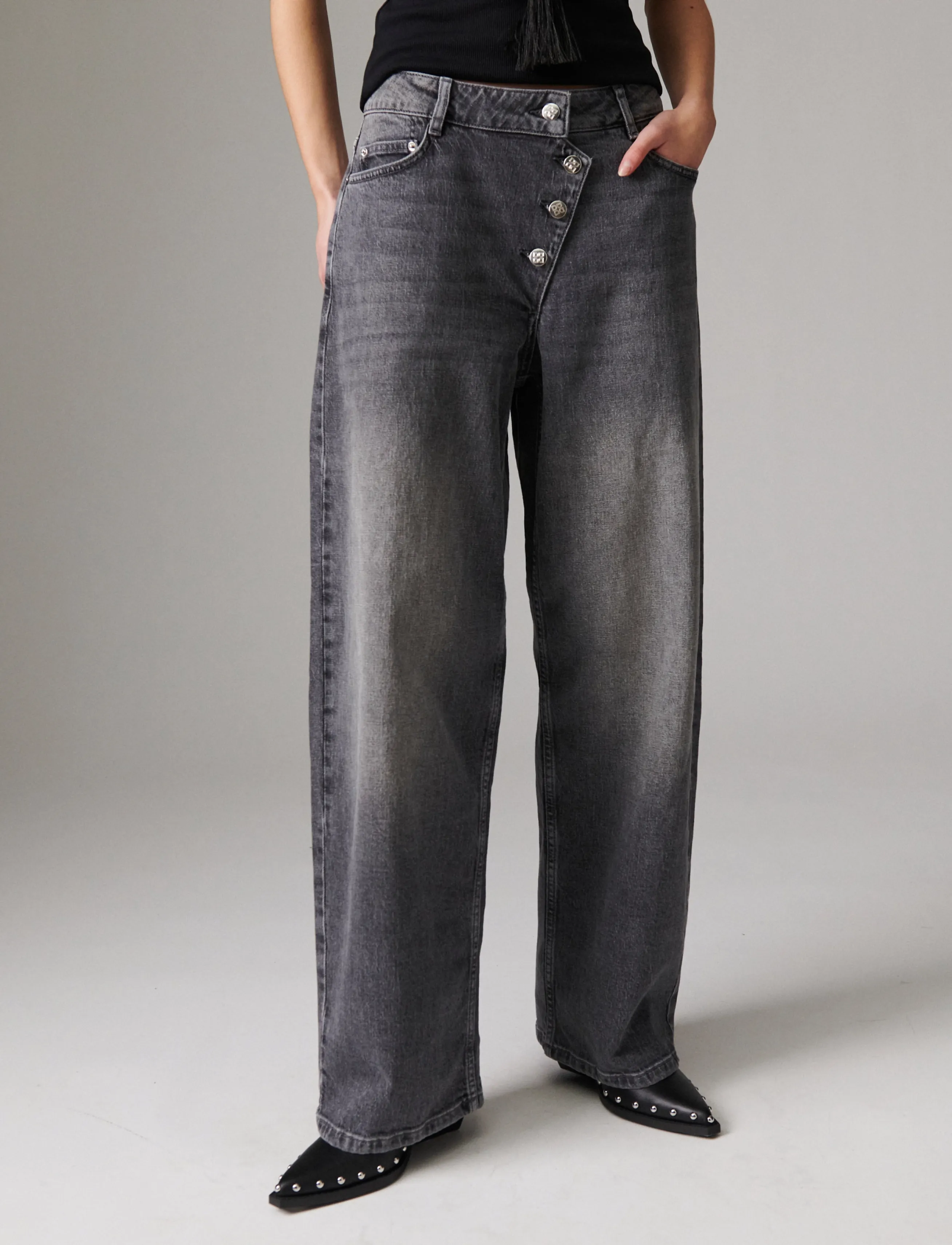 Day Birger et Mikkelsen Andi Assymetric - Light Grey Denim - Sirged teksad - LIGHT GREY / grey