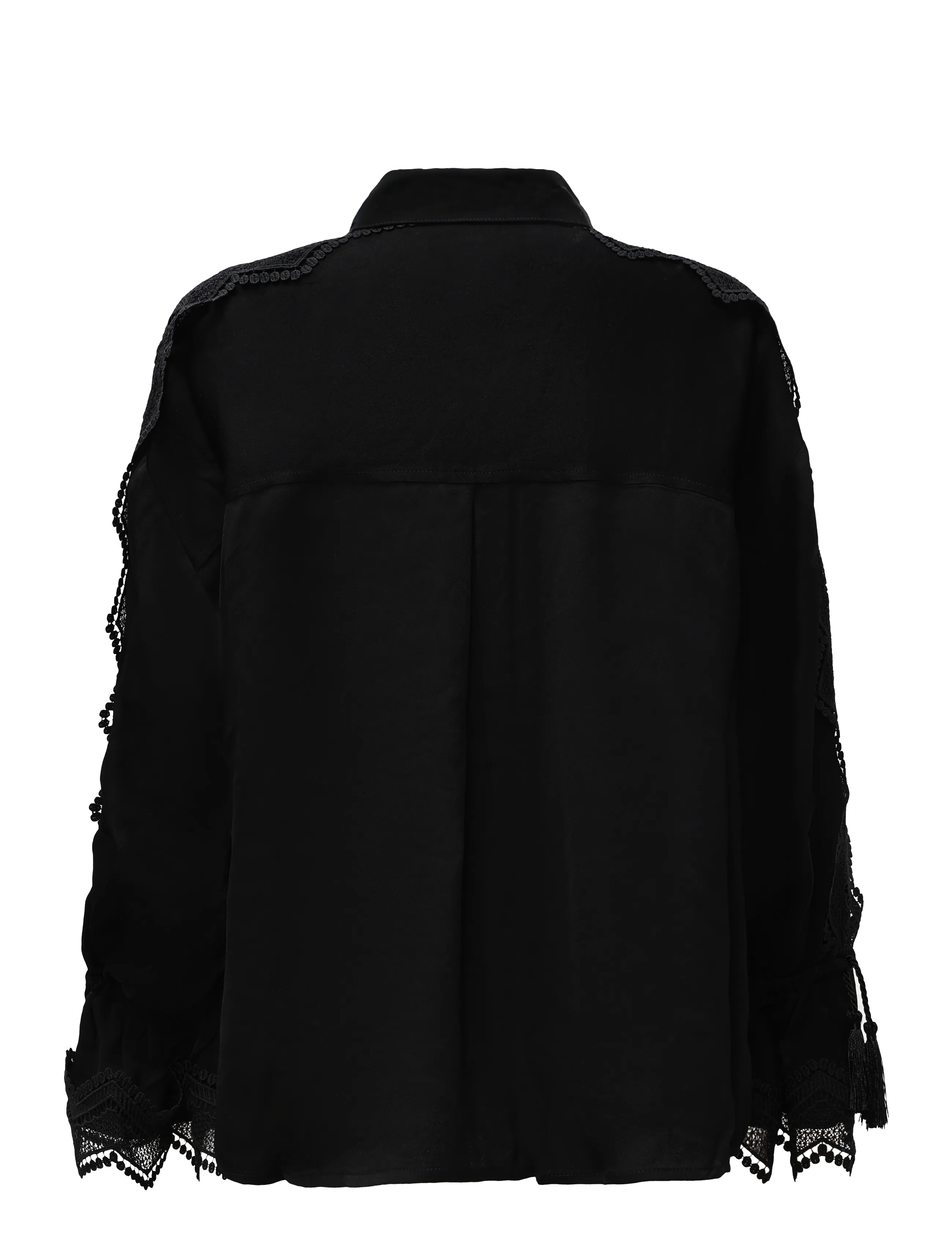 Day Birger et Mikkelsen - Mikana - Matte Crepe - långärmade blusar - black - 2