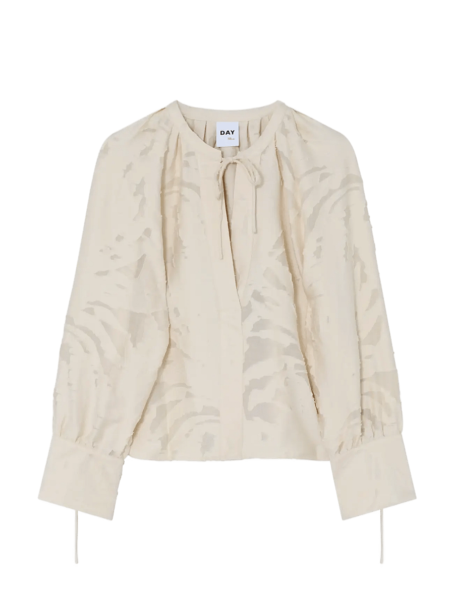 Day Birger et Mikkelsen - Penka - Raw Jacquard - blouses à manches longues - jet stream - 1