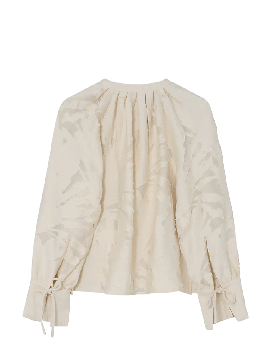 Day Birger et Mikkelsen - Penka - Raw Jacquard - blouses à manches longues - jet stream - 2