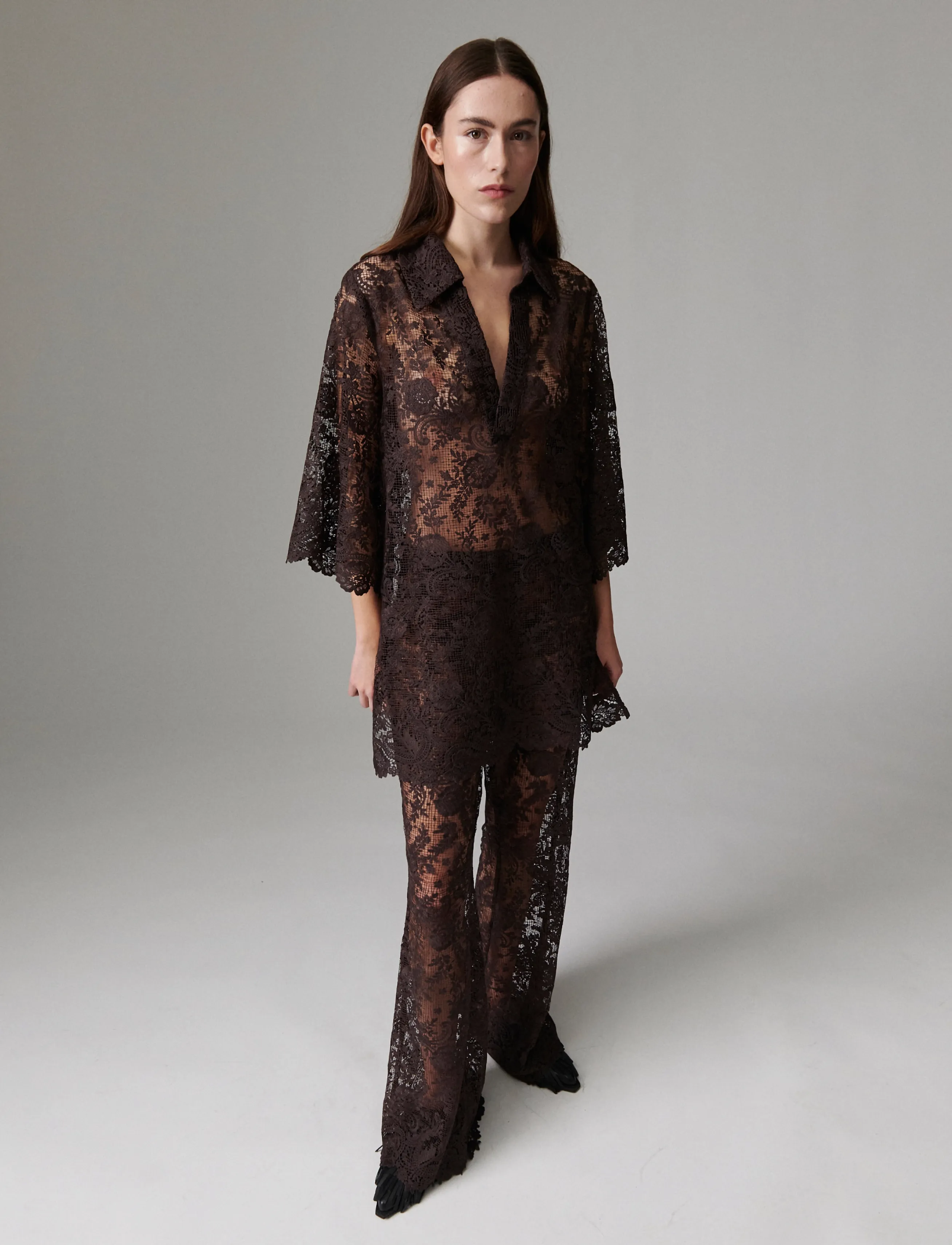 Day Birger et Mikkelsen - Prima - Day Crochet - tunics - coffee bean - 3