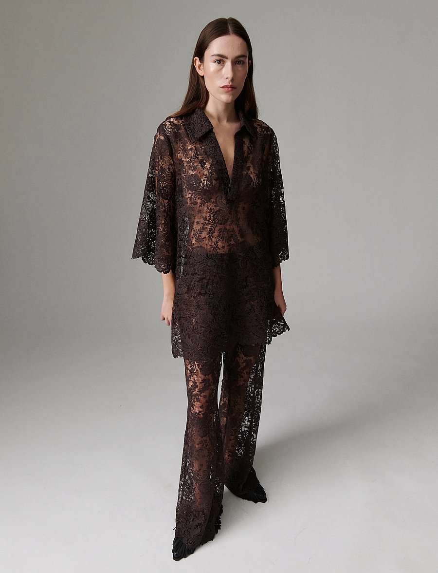Day Birger et Mikkelsen - Prima - Day Crochet - tuniken - coffee bean - 3