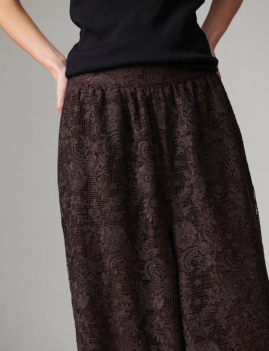 Day Birger et Mikkelsen - Barbo - Day Crochet - hosen mit weitem bein - coffee bean - 4