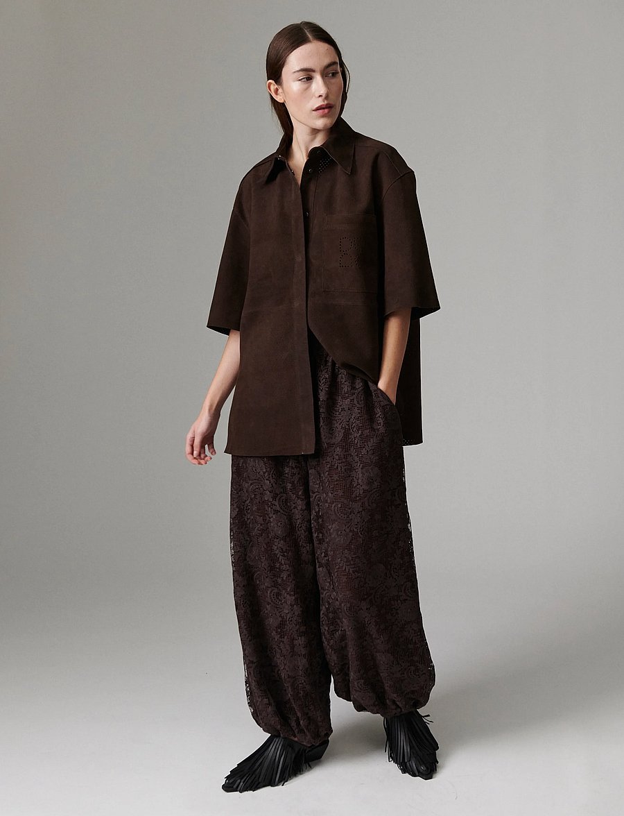 Day Birger et Mikkelsen - Barbo - Day Crochet - hosen mit weitem bein - coffee bean - 5