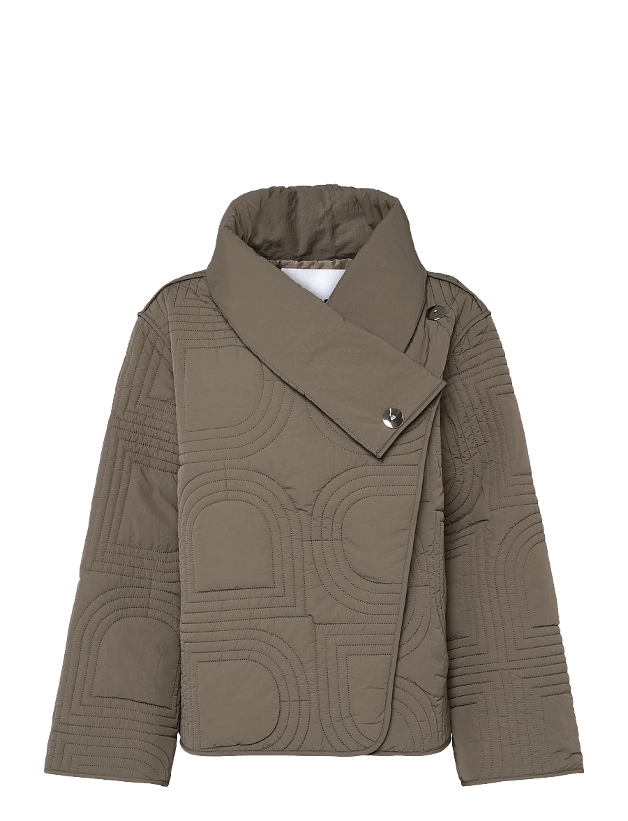 Day Birger et Mikkelsen - DAYMel - Rhombus Qiuilt - quiltede jakker - walnut - 1