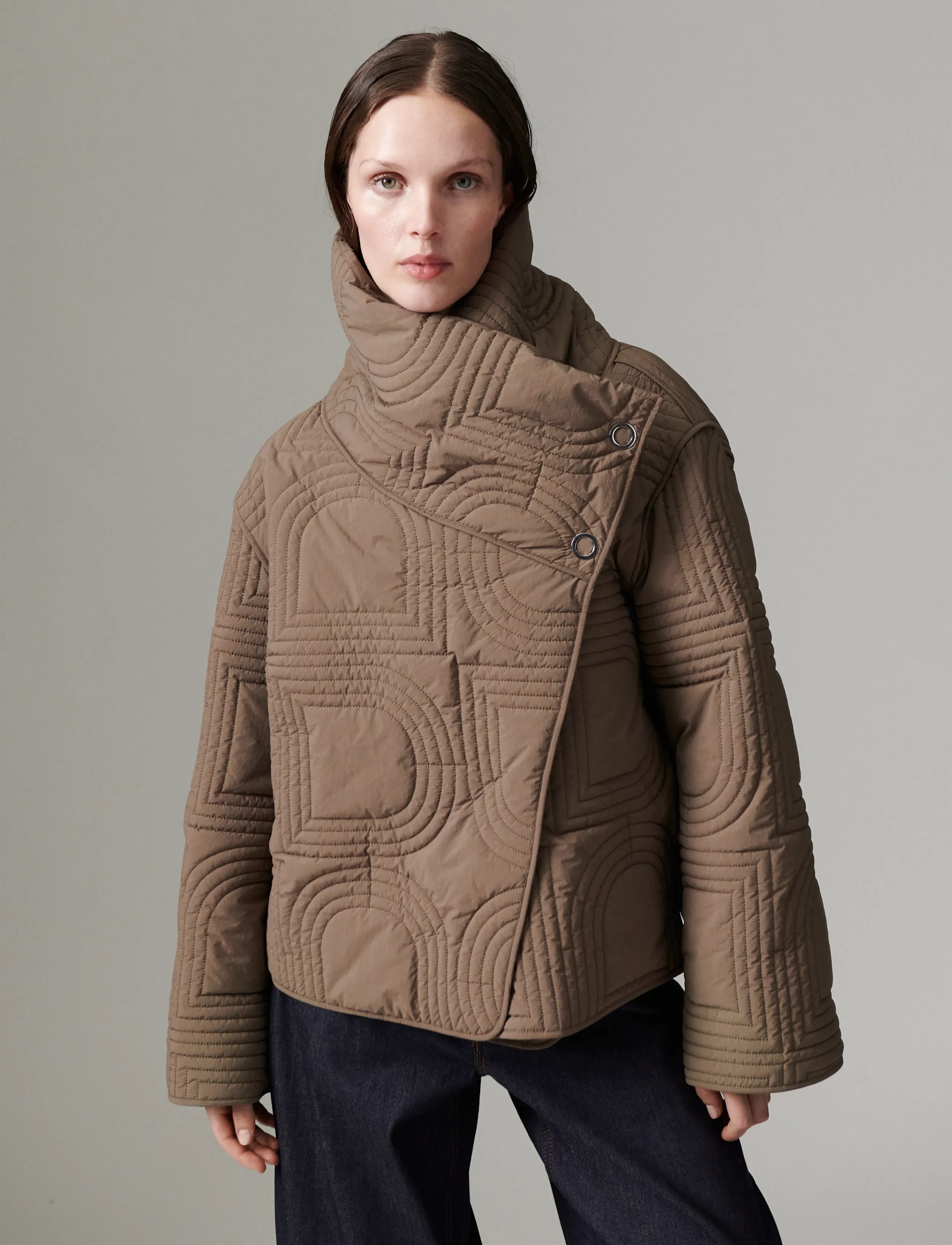 Day Birger et Mikkelsen DAYMel - Rhombus Qiuilt - Jacken - WALNUT / brown