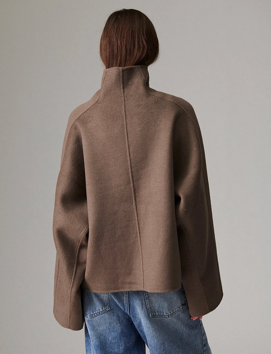 Day Birger et Mikkelsen - Ramsey - Double Faced Wool - wolljacken - walnut - 3