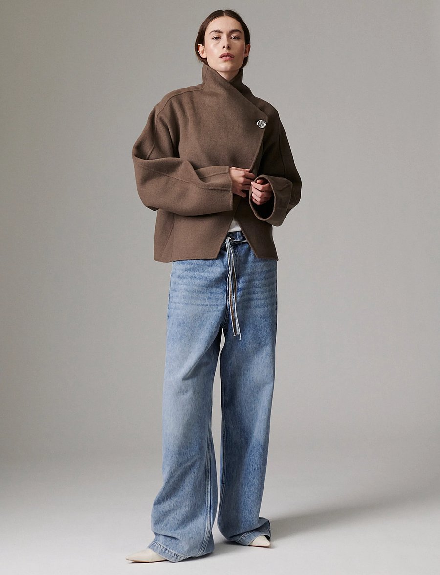 Day Birger et Mikkelsen - Ramsey - Double Faced Wool - wolljacken - walnut - 4
