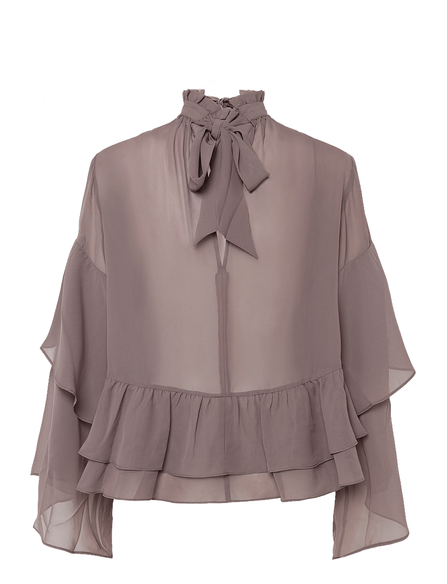 Day Birger et Mikkelsen - Nomi - Day Chiffon - pikkade varrukatega pluusid - twilight mauve - 2