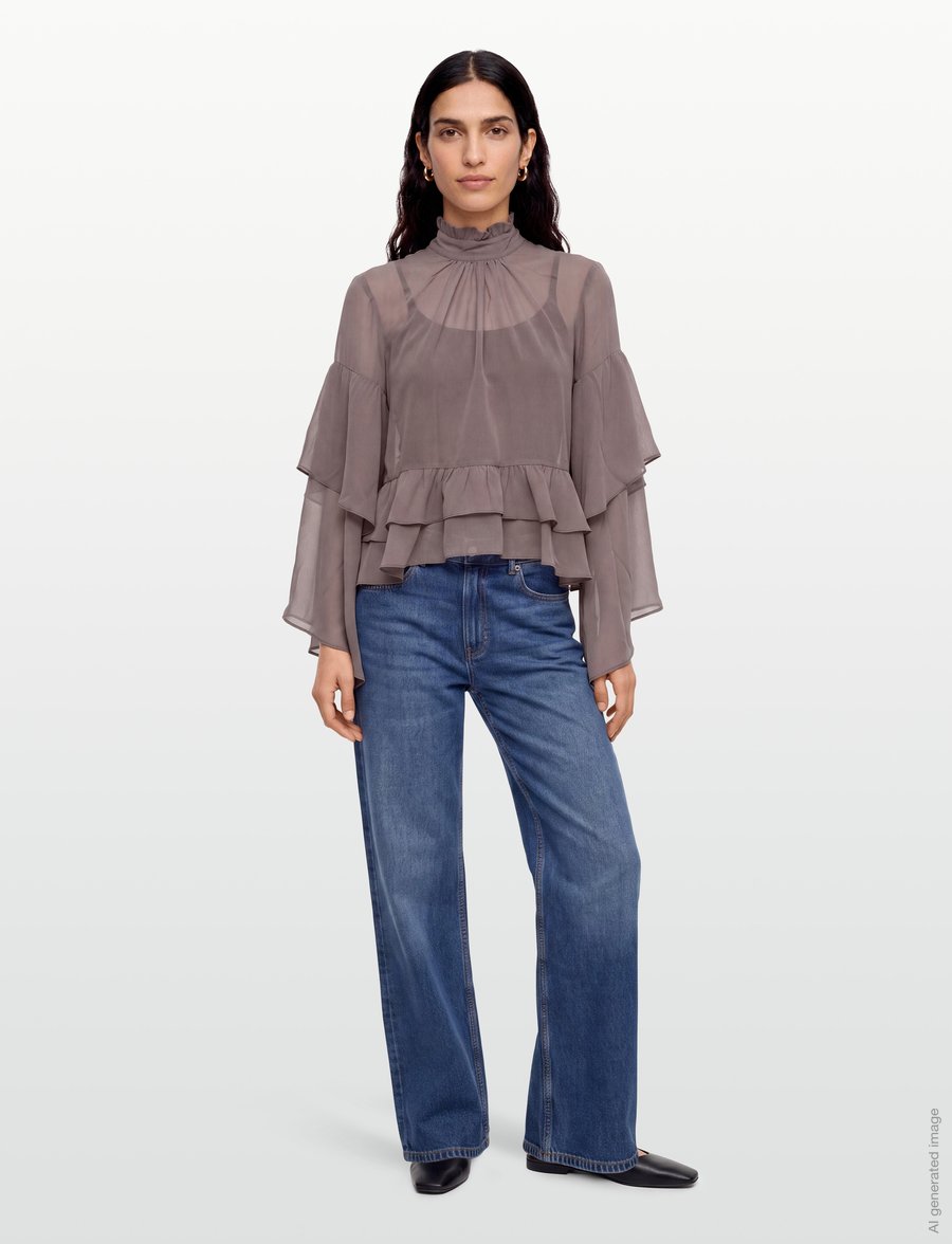 Day Birger et Mikkelsen - Nomi - Day Chiffon - pikkade varrukatega pluusid - twilight mauve - 0