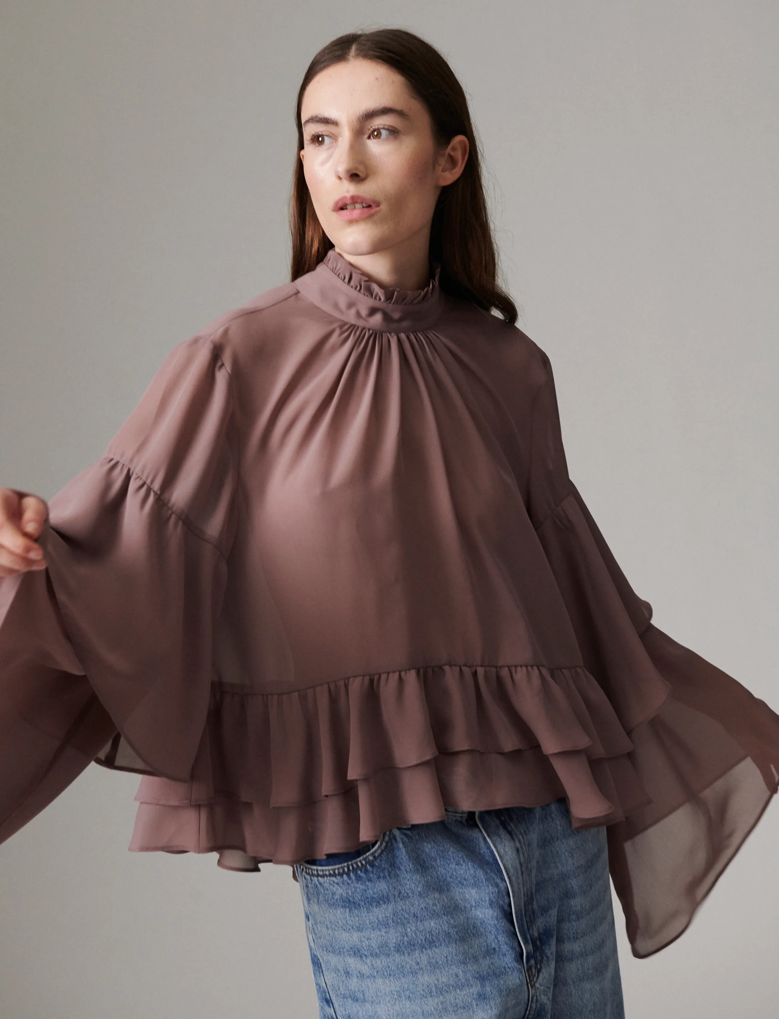 Day Birger et Mikkelsen - Nomi - Day Chiffon - langærmede bluser - twilight mauve - 3