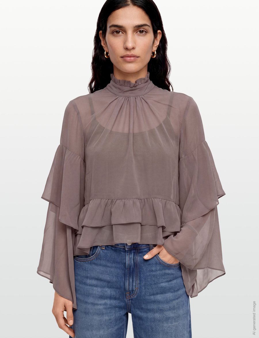 Day Birger et Mikkelsen - Nomi - Day Chiffon - pikkade varrukatega pluusid - twilight mauve - 3