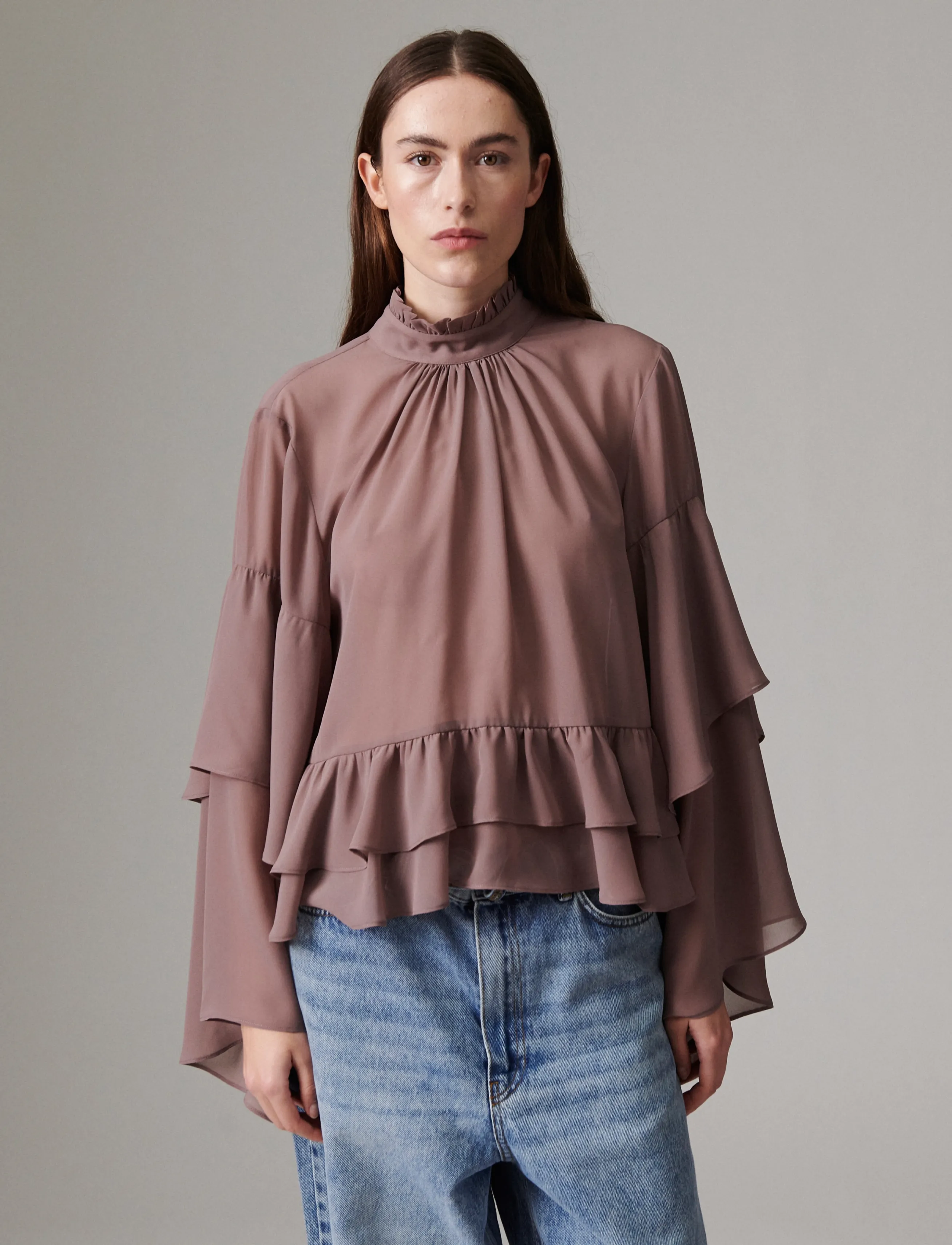 Day Birger et Mikkelsen - Nomi - Day Chiffon - langærmede bluser - twilight mauve - 4