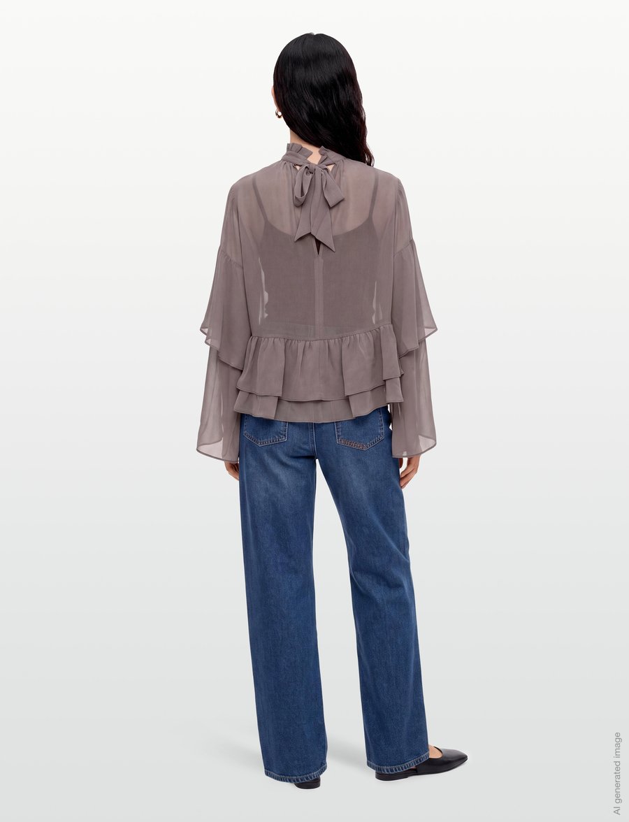 Day Birger et Mikkelsen - Nomi - Day Chiffon - pikkade varrukatega pluusid - twilight mauve - 4