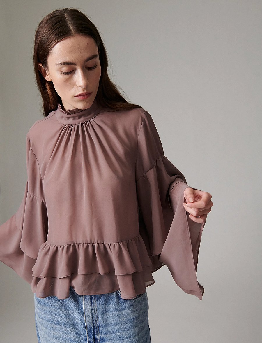 Day Birger et Mikkelsen - Nomi - Day Chiffon - langærmede bluser - twilight mauve - 5