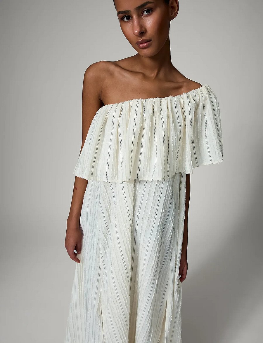Day Birger et Mikkelsen - Chrissi- Raw Stripes - maxi dresses - jet stream - 4