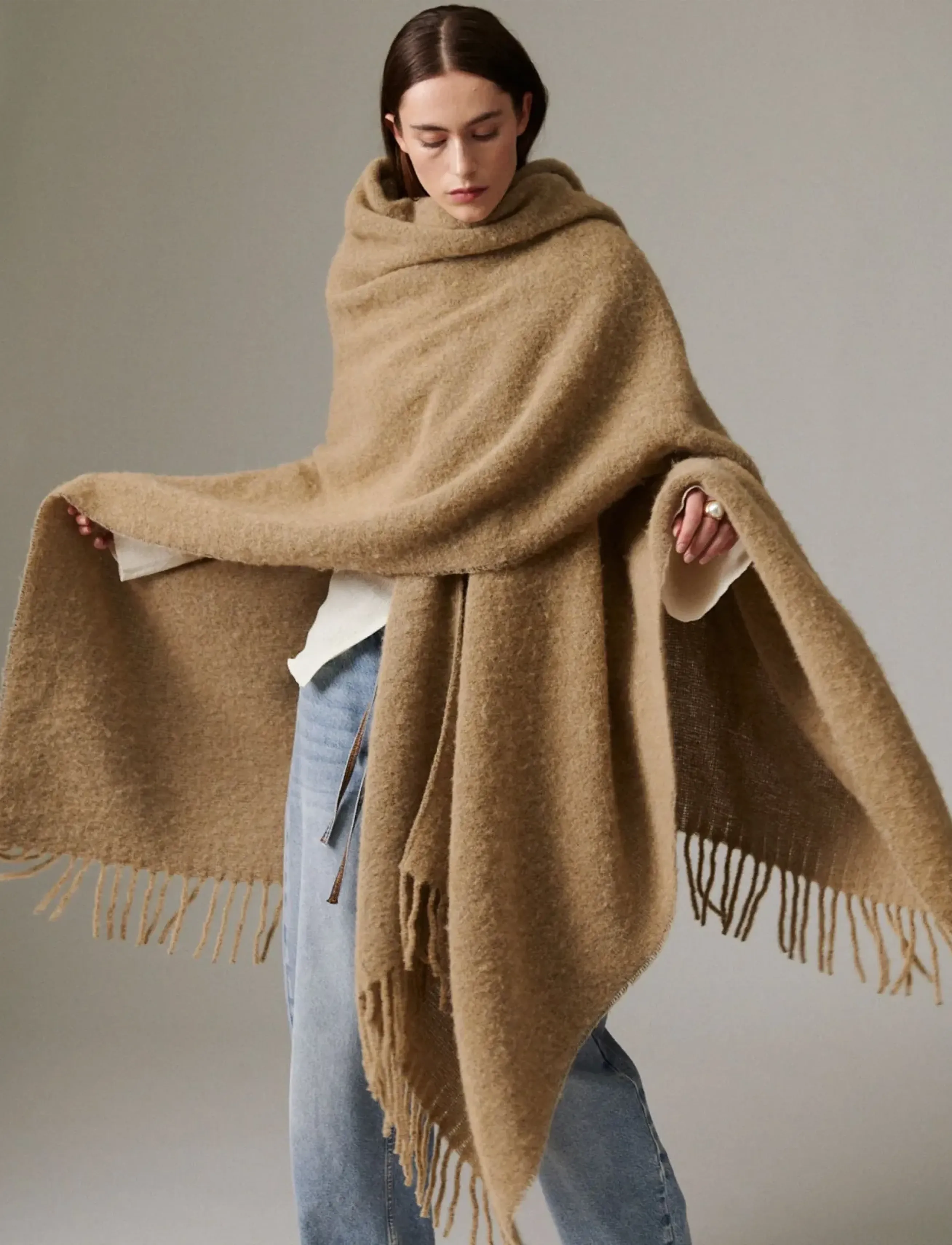 Day Birger et Mikkelsen - Reggie - Fluffy Feel - accessoires - humus melange - 2
