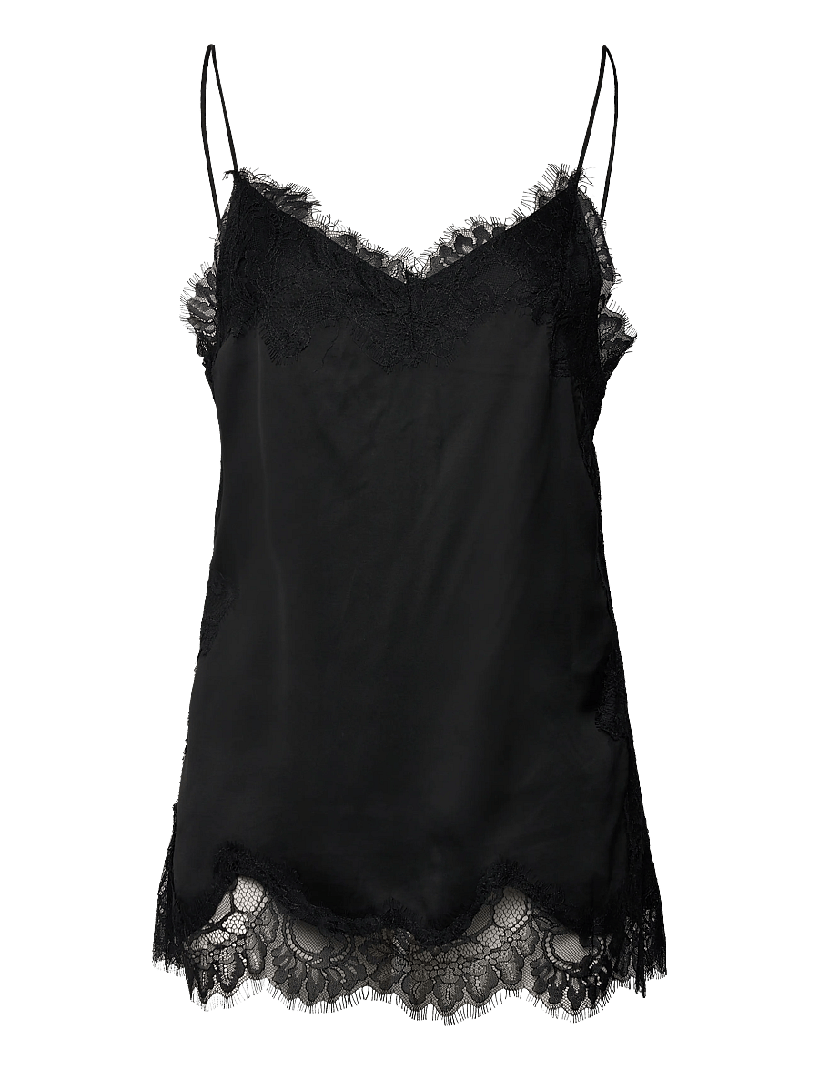 Day Birger et Mikkelsen - Lacey - Fluid Viscose - sleeveless blouses - black - 1