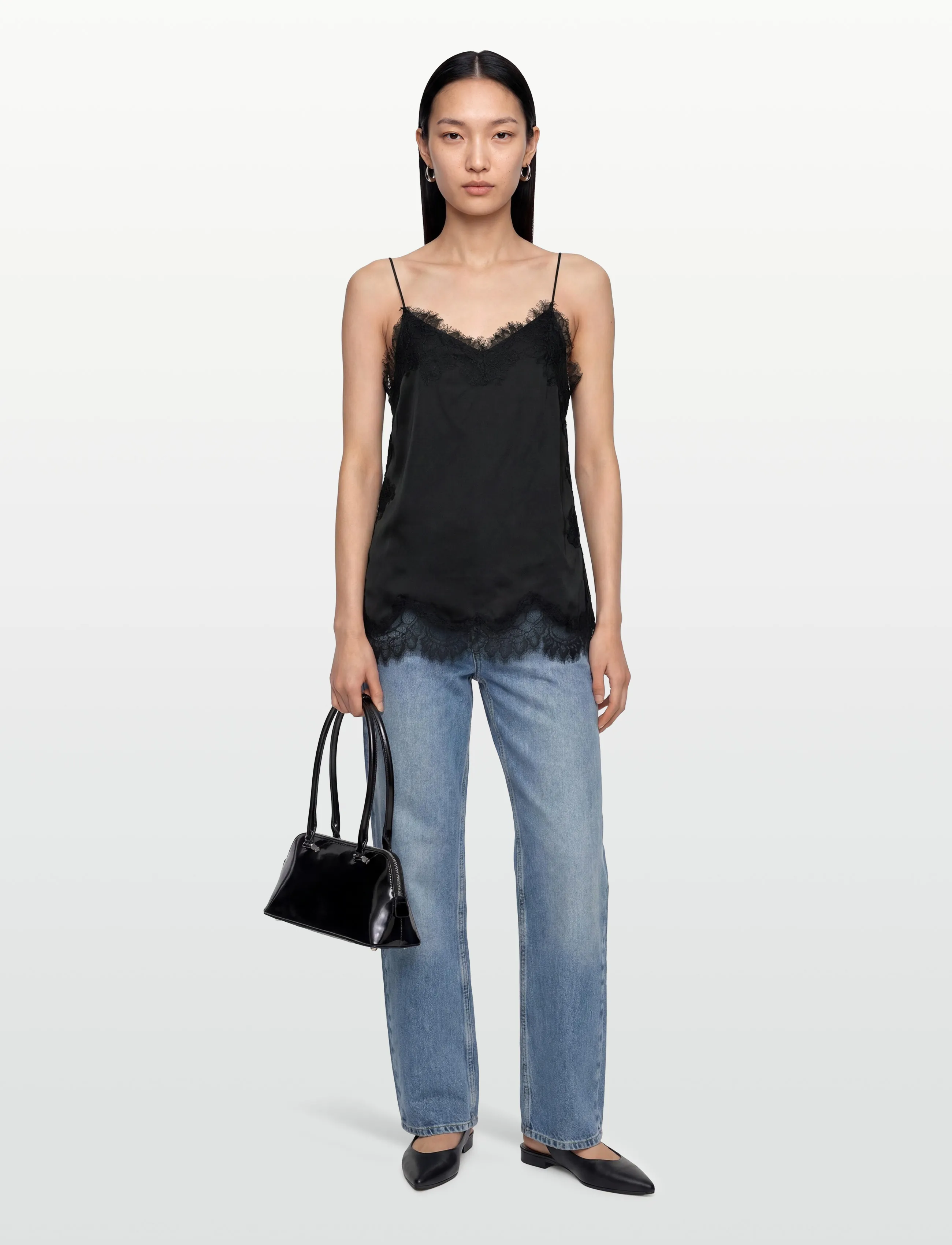 Day Birger et Mikkelsen Lacey - Fluid Viscose - Blusen & Hemden - BLACK / black