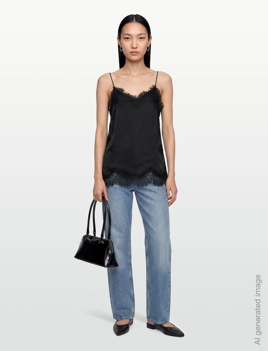 Day Birger et Mikkelsen - Lacey - Fluid Viscose - sleeveless blouses - black - 0