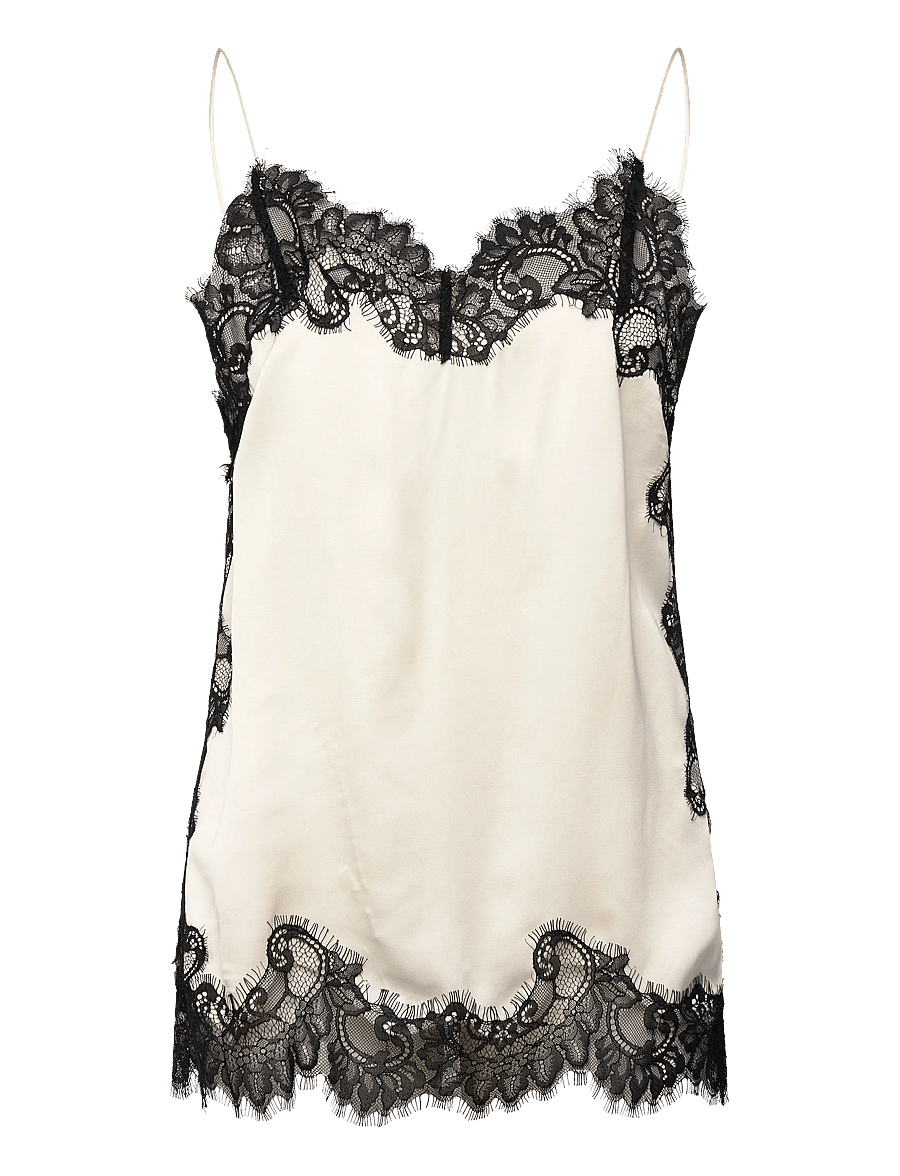 Day Birger et Mikkelsen - Lacey - Fluid Viscose - Ærmeløse toppe - vanilla ice - 1