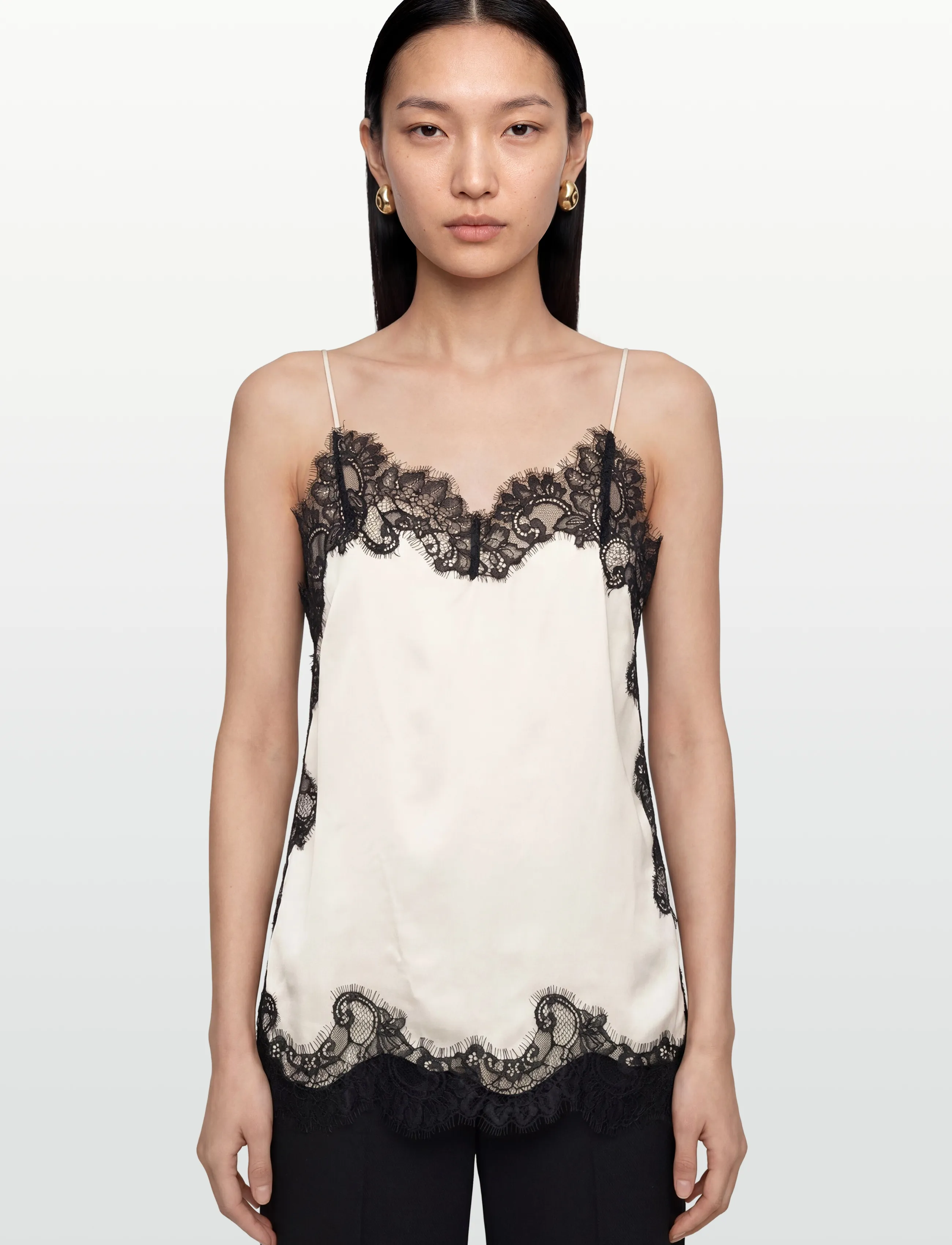 Day Birger et Mikkelsen - Lacey - Fluid Viscose - varrukateta pluusid - vanilla ice - 5