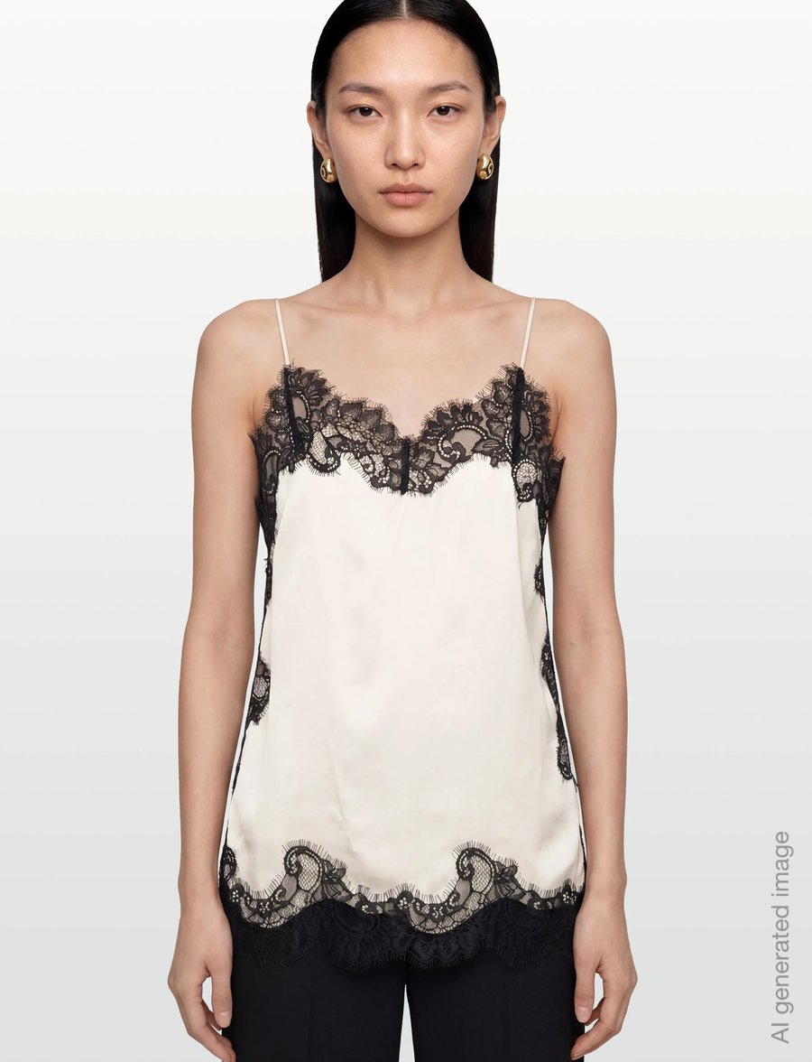 Day Birger et Mikkelsen - Lacey - Fluid Viscose - Ærmeløse toppe - vanilla ice - 5