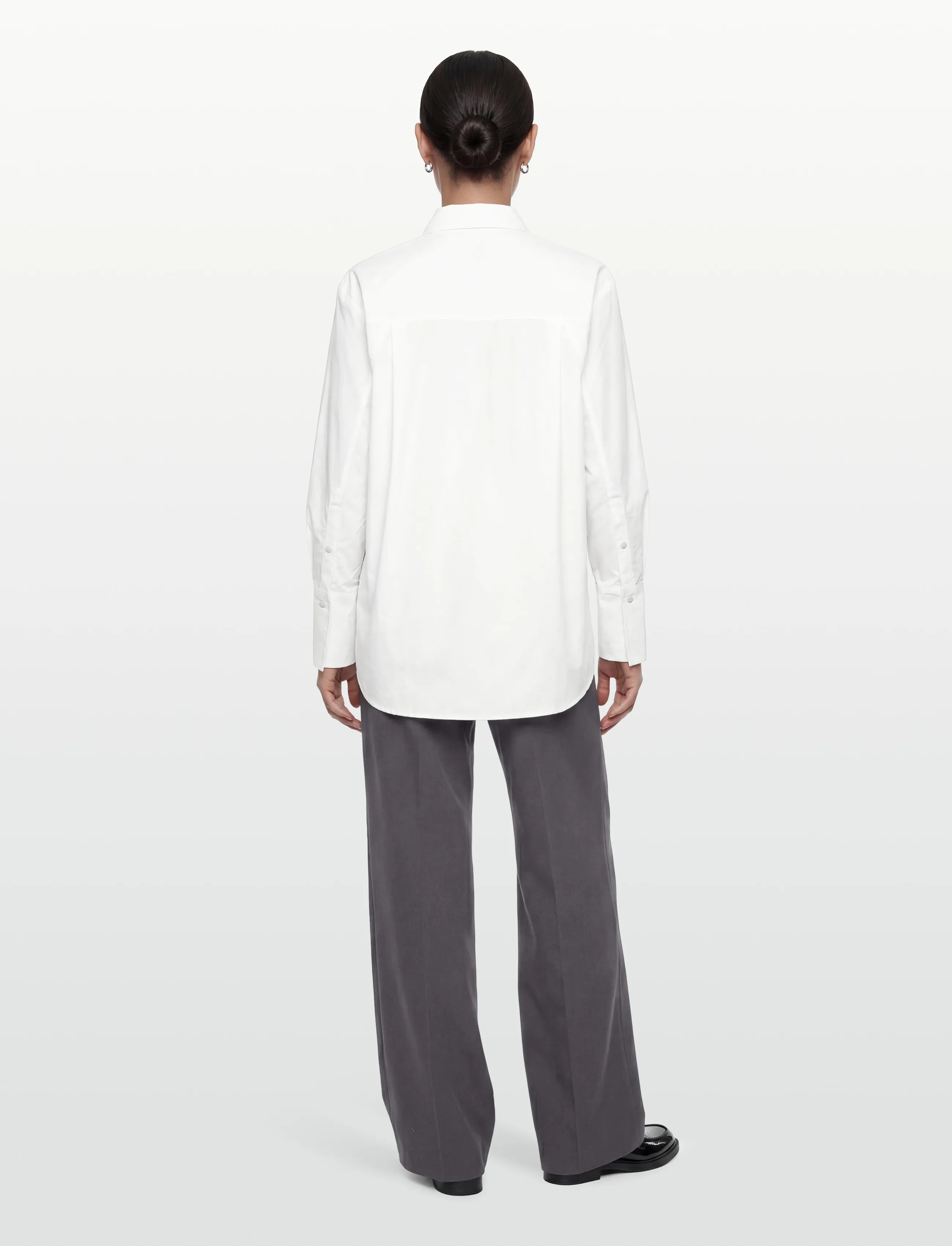 Day Birger et Mikkelsen - Stella Pocket- Poplina - denim shirts - bright white - 4