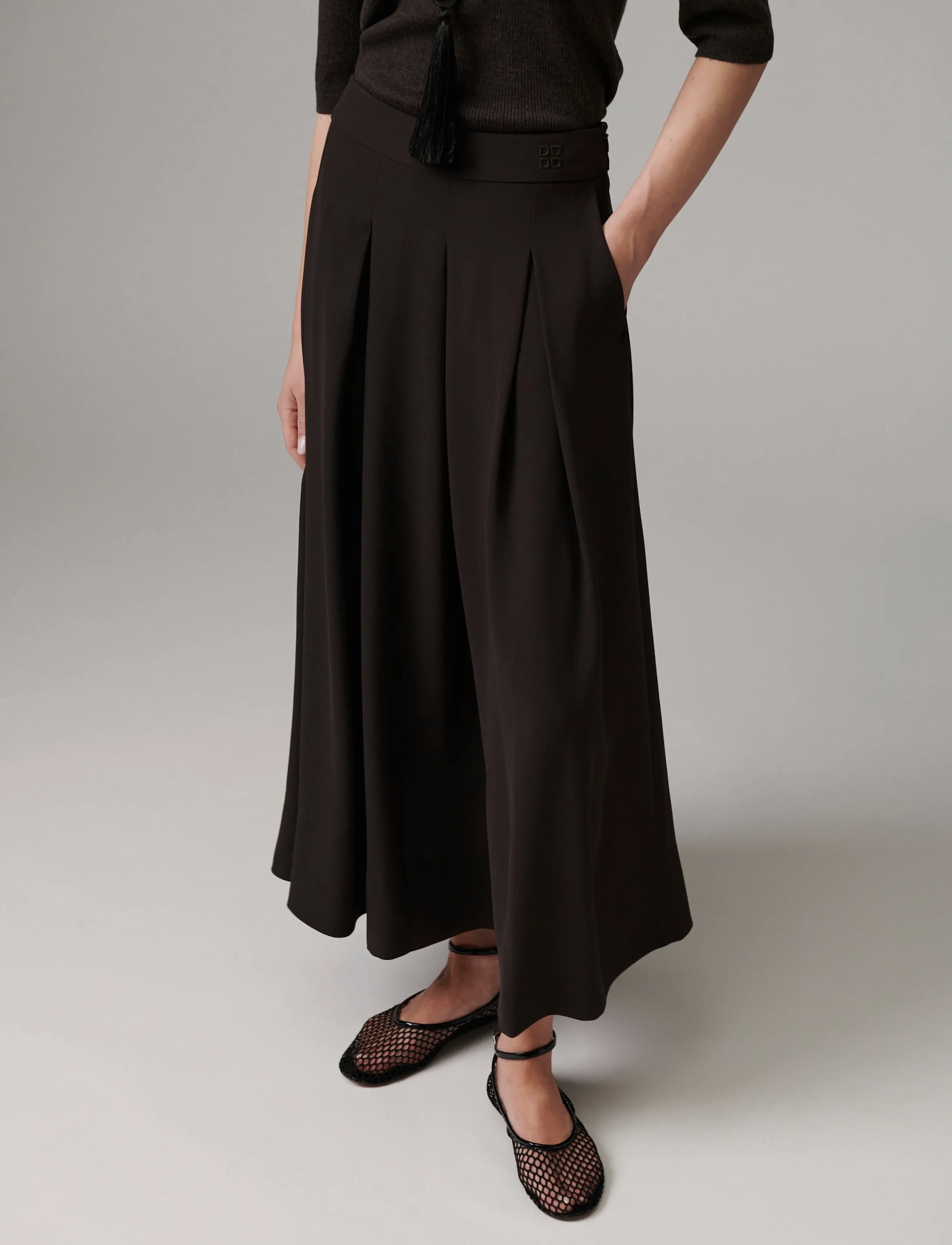 Day Birger et Mikkelsen - DAYChai - Classic Gabardine - midi-röcke - ganache - 4