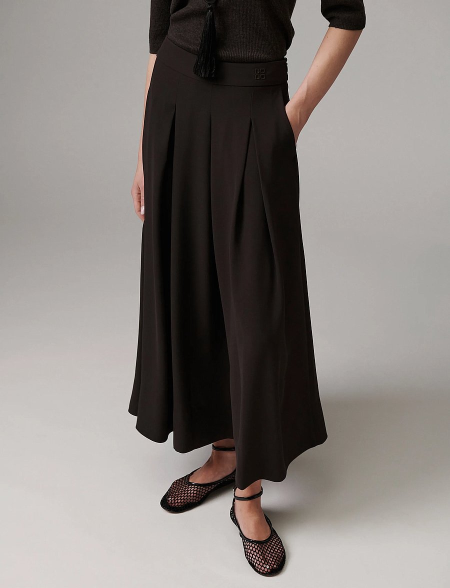 Day Birger et Mikkelsen - DAYChai - Classic Gabardine - midi-röcke - ganache - 4