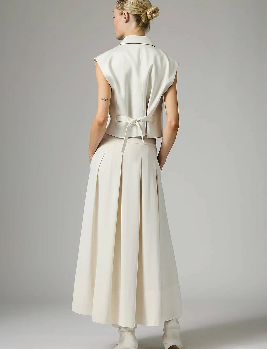Day Birger et Mikkelsen - DAYChai - Classic Gabardine - midinederdele - ivory shade - 3