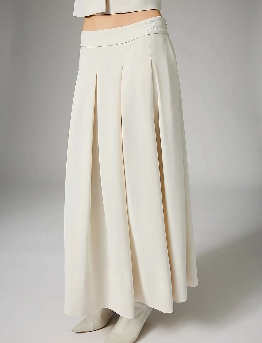Day Birger et Mikkelsen - DAYChai - Classic Gabardine - midinederdele - ivory shade - 4