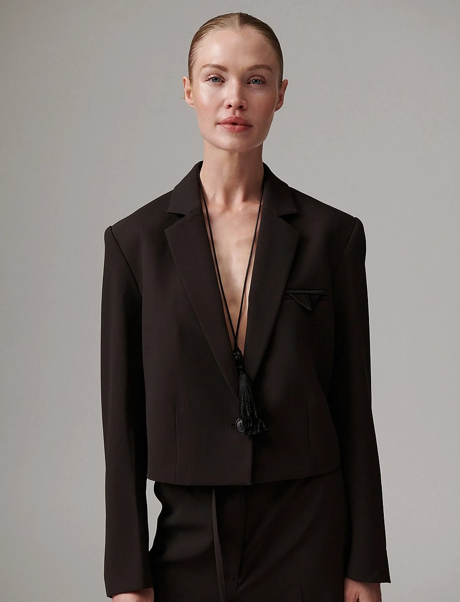 Day Birger et Mikkelsen - DAYEdie - Classic Gabardine - cropped-blazer - ganache - 3