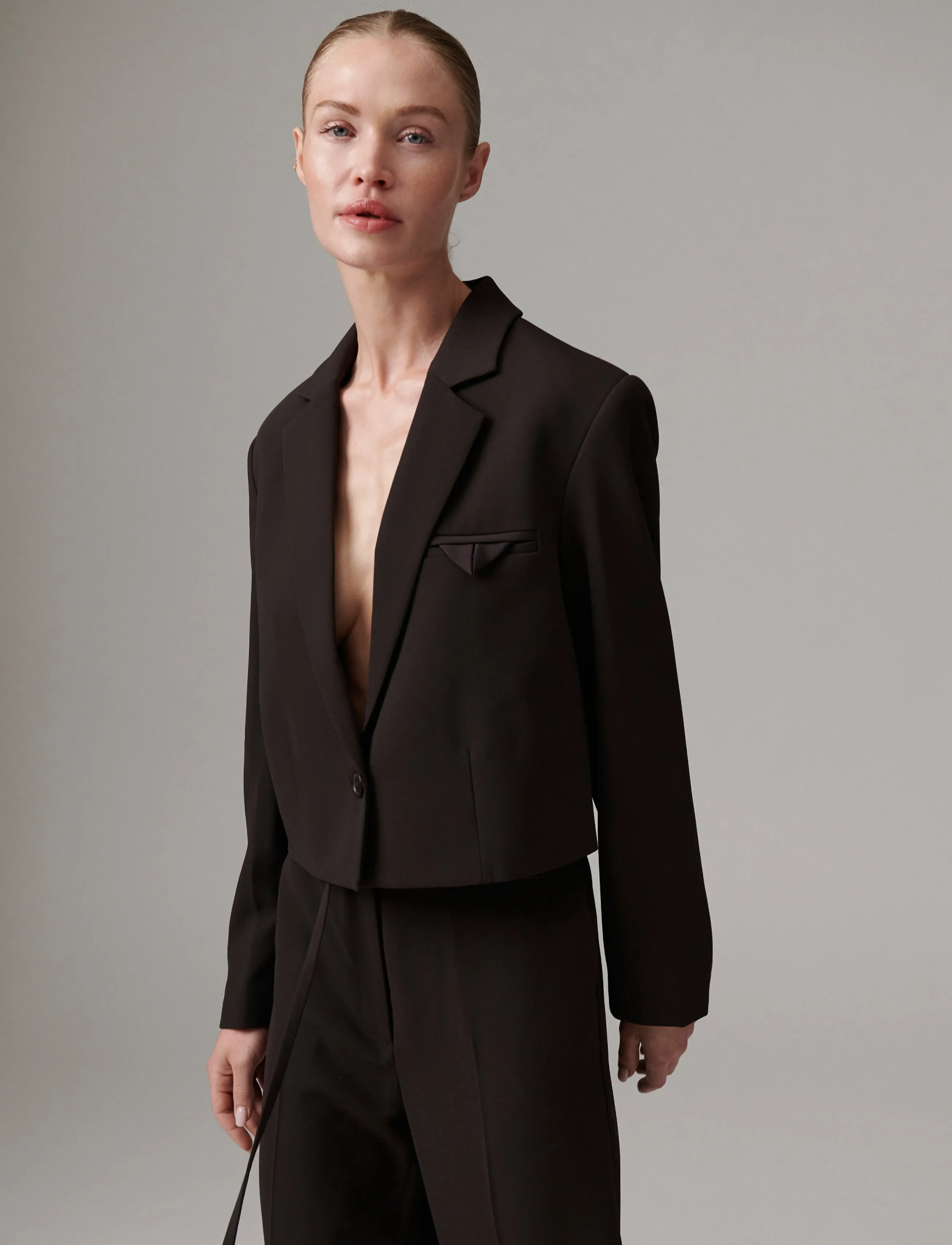 Day Birger et Mikkelsen - DAYEdie - Classic Gabardine - cropped-blazer - ganache - 4