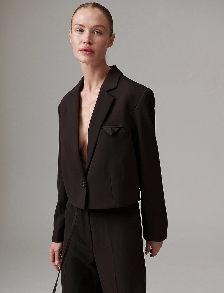 Day Birger et Mikkelsen - DAYEdie - Classic Gabardine - cropped-blazer - ganache - 4