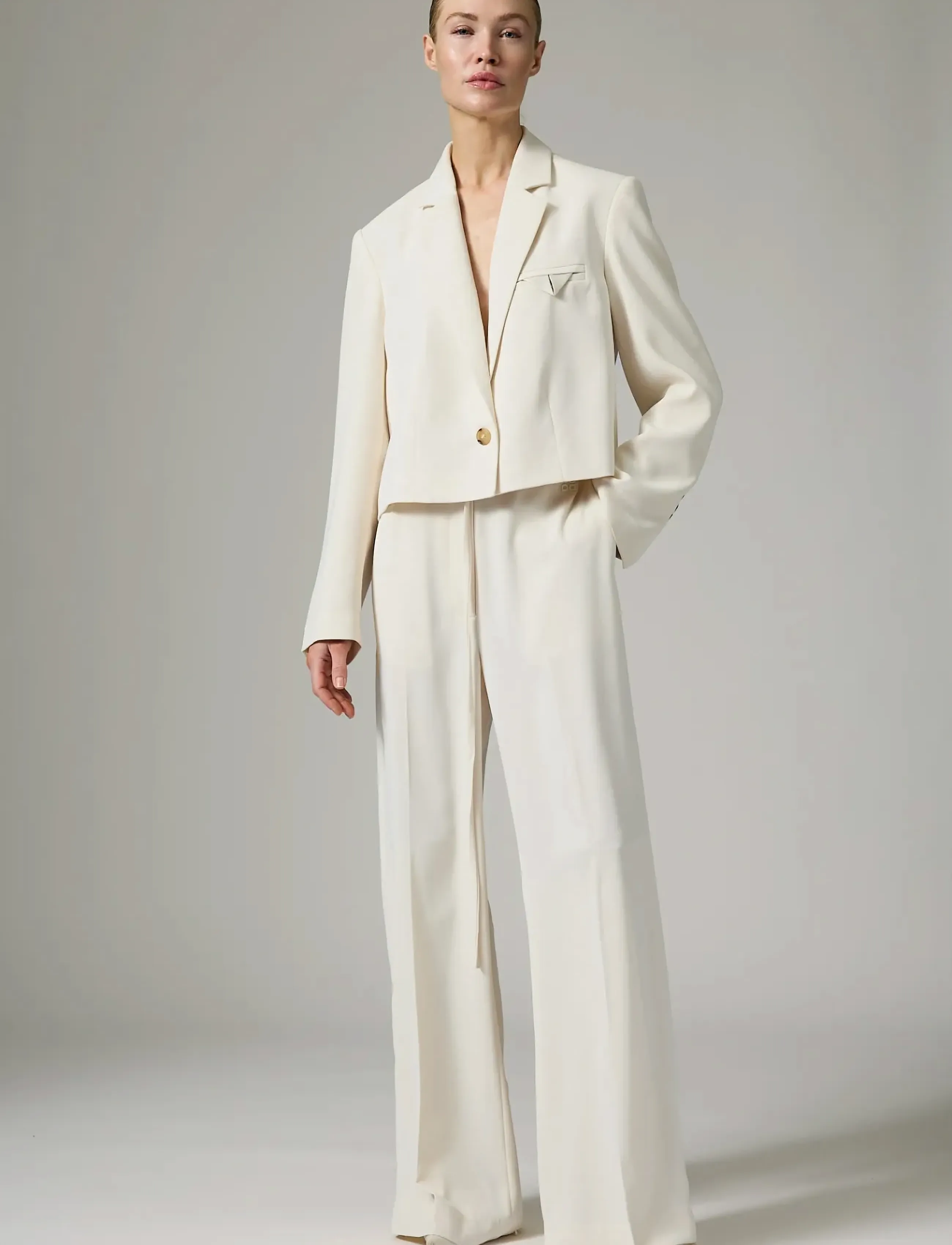 Day Birger et Mikkelsen - DAYEdie - Classic Gabardine - cropped-blazer - ivory shade - 5