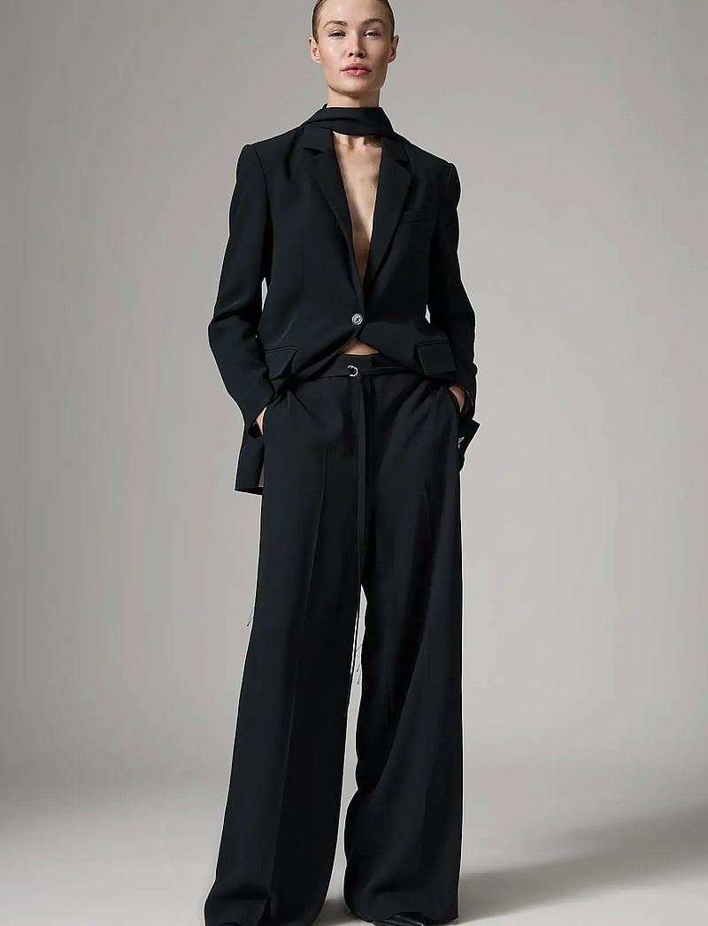 Day Birger et Mikkelsen - Elina - Classic Gabardine - hosen mit weitem bein - black - 5