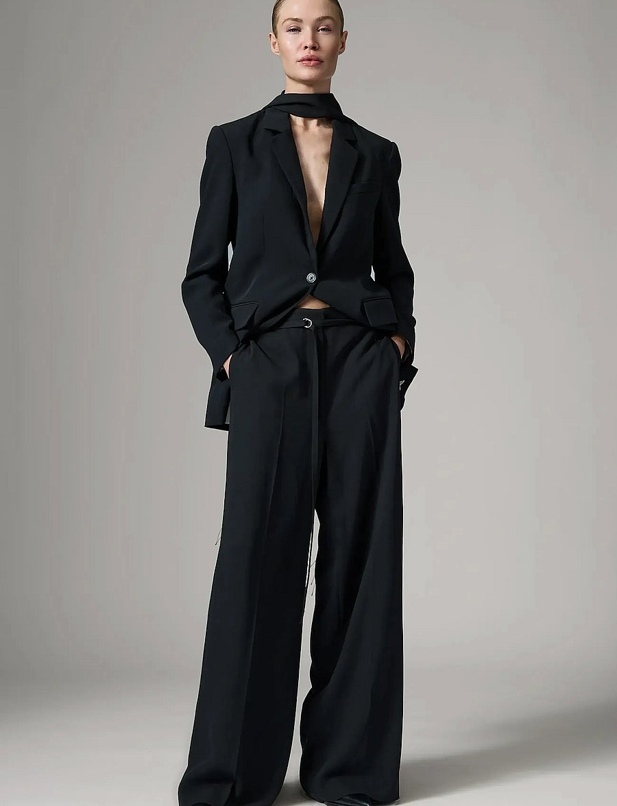 Day Birger et Mikkelsen - DAYElina - Classic Gabardine - hosen mit weitem bein - black - 5