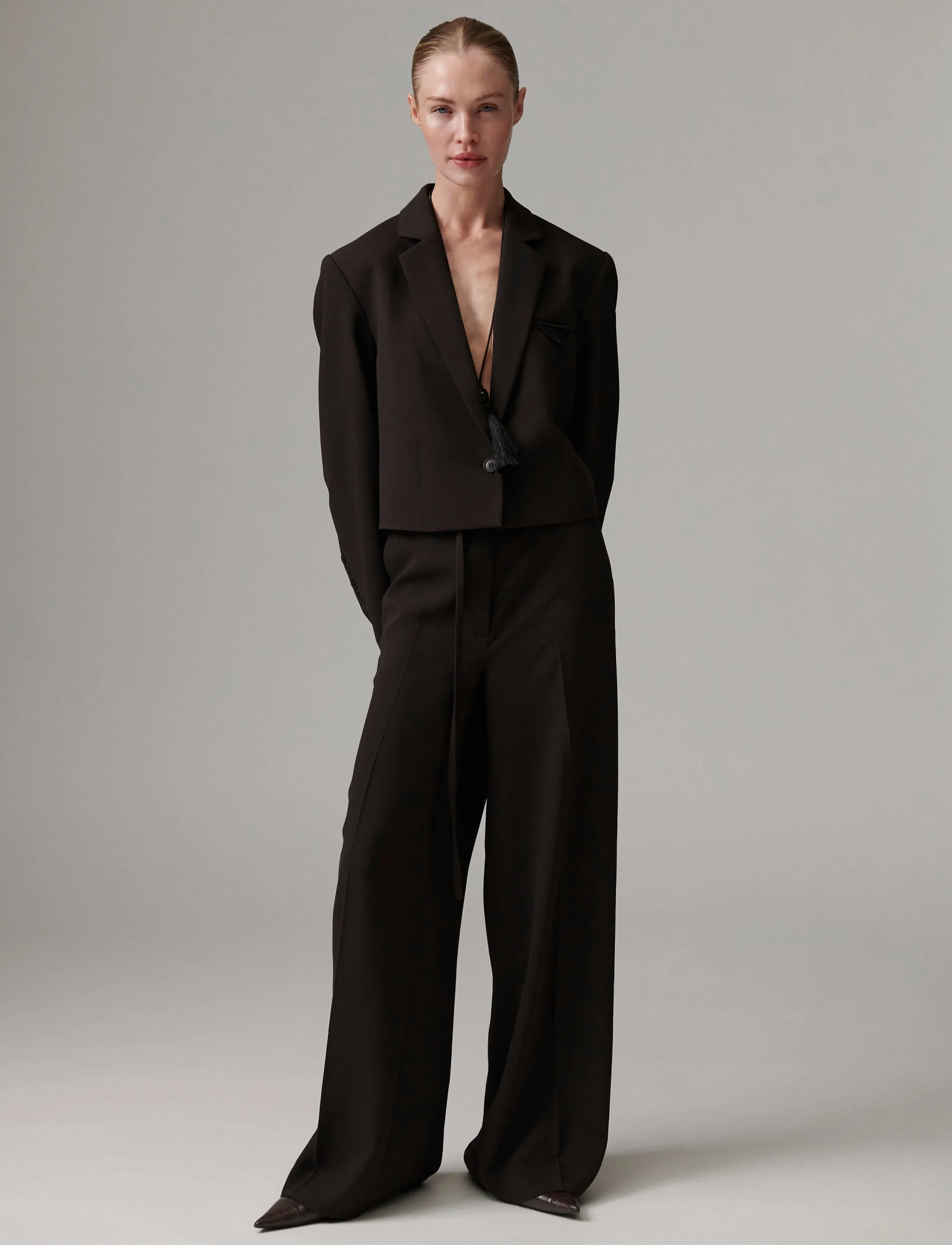 Day Birger et Mikkelsen DAYElina - Classic Gabardine - Laia säärega püksid - GANACHE / brown