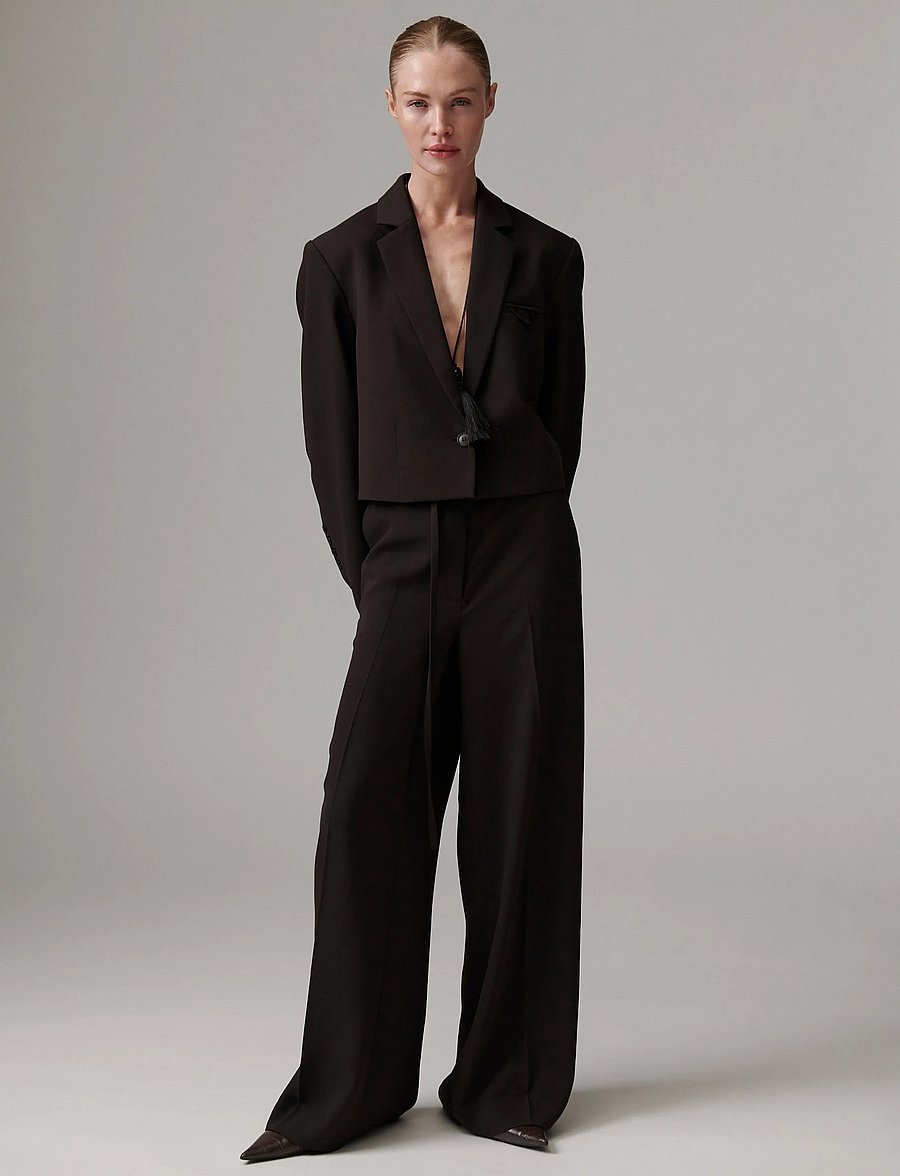 Day Birger et Mikkelsen - DAYElina - Classic Gabardine - hosen mit weitem bein - ganache - 0