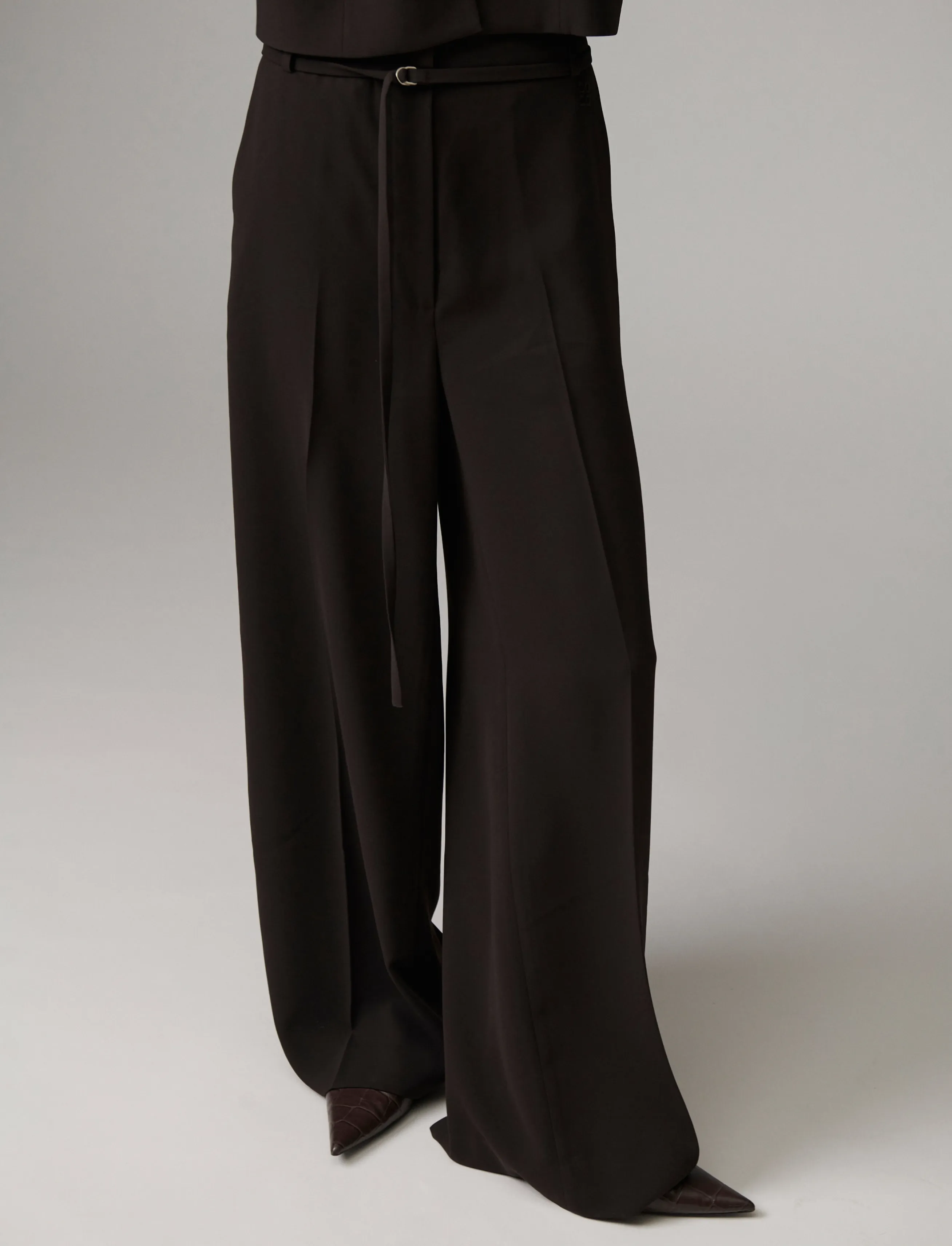 Day Birger et Mikkelsen - DAYElina - Classic Gabardine - laia säärega püksid - ganache - 4