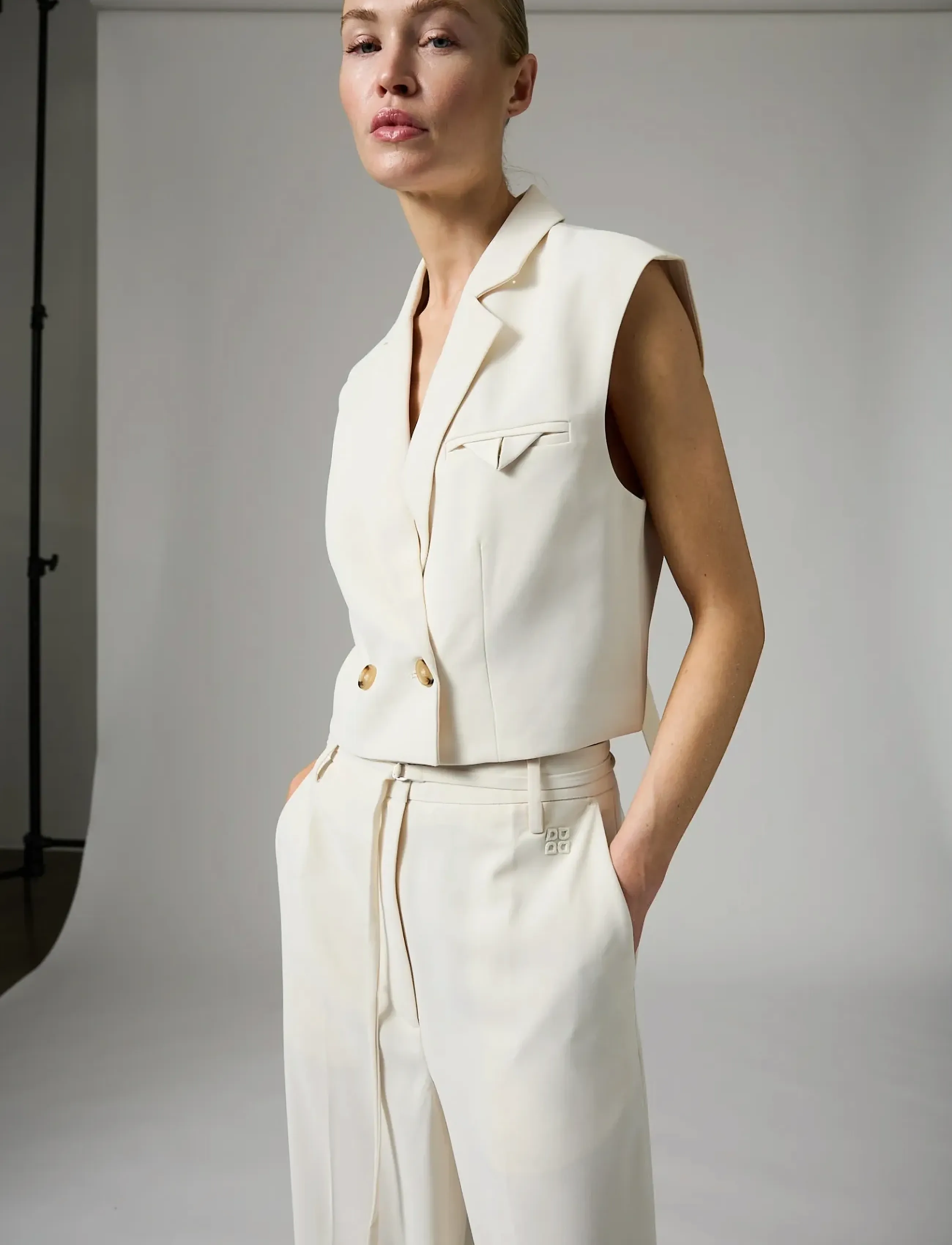Day Birger et Mikkelsen - Marnie - Classic Gabardine - cropped blazers - ivory shade - 4