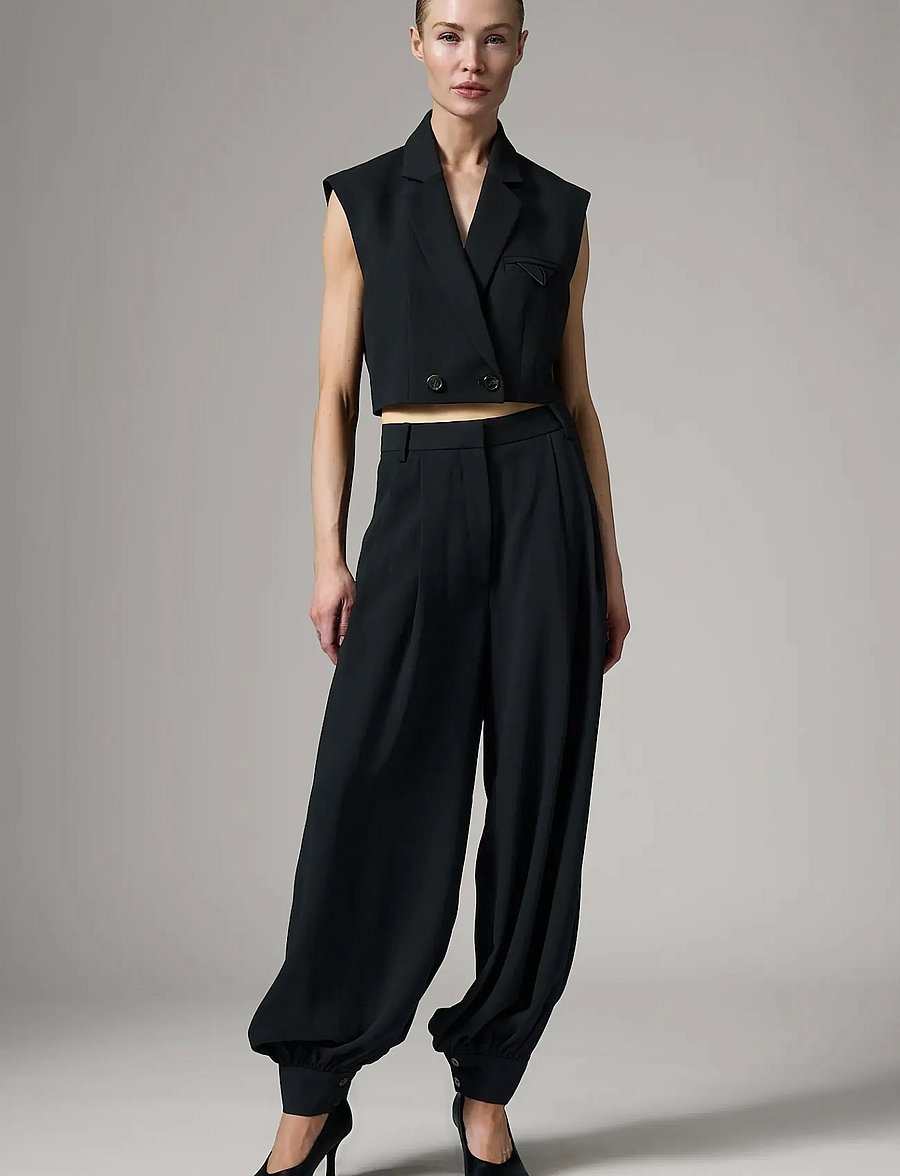 Day Birger et Mikkelsen - DAYOda - Classic Gabardine - hosen mit geradem bein - black - 5