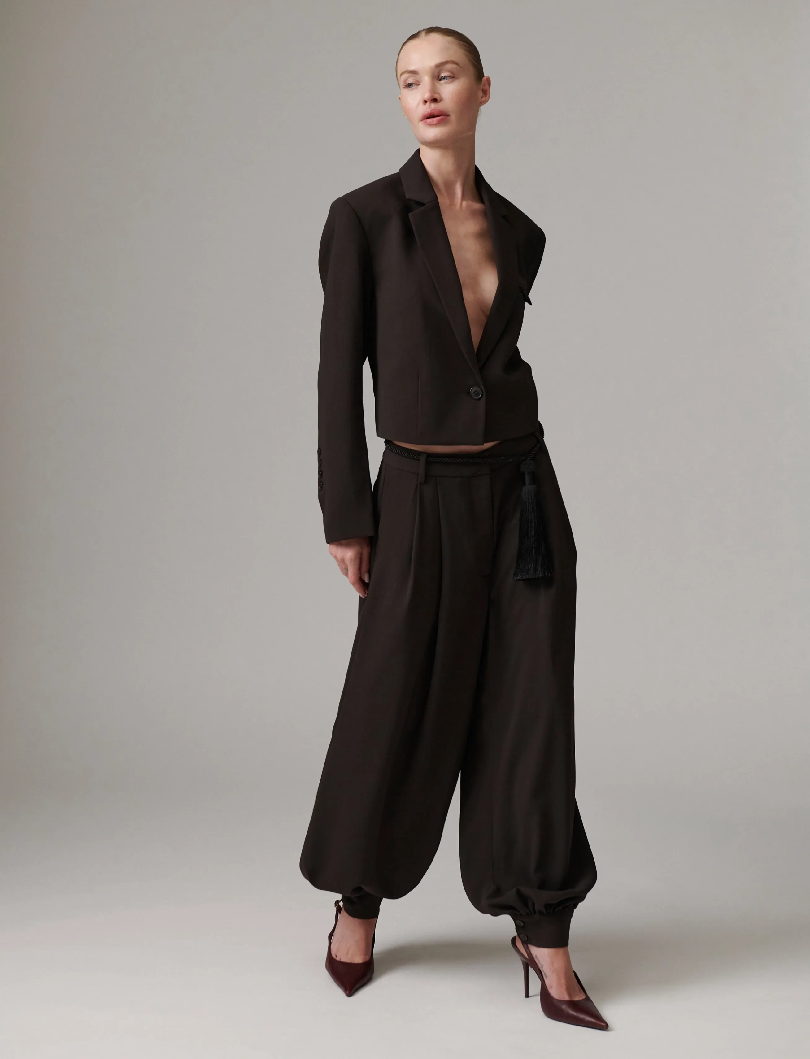 Day Birger et Mikkelsen DAYOda - Classic Gabardine - Trousers - GANACHE / brown