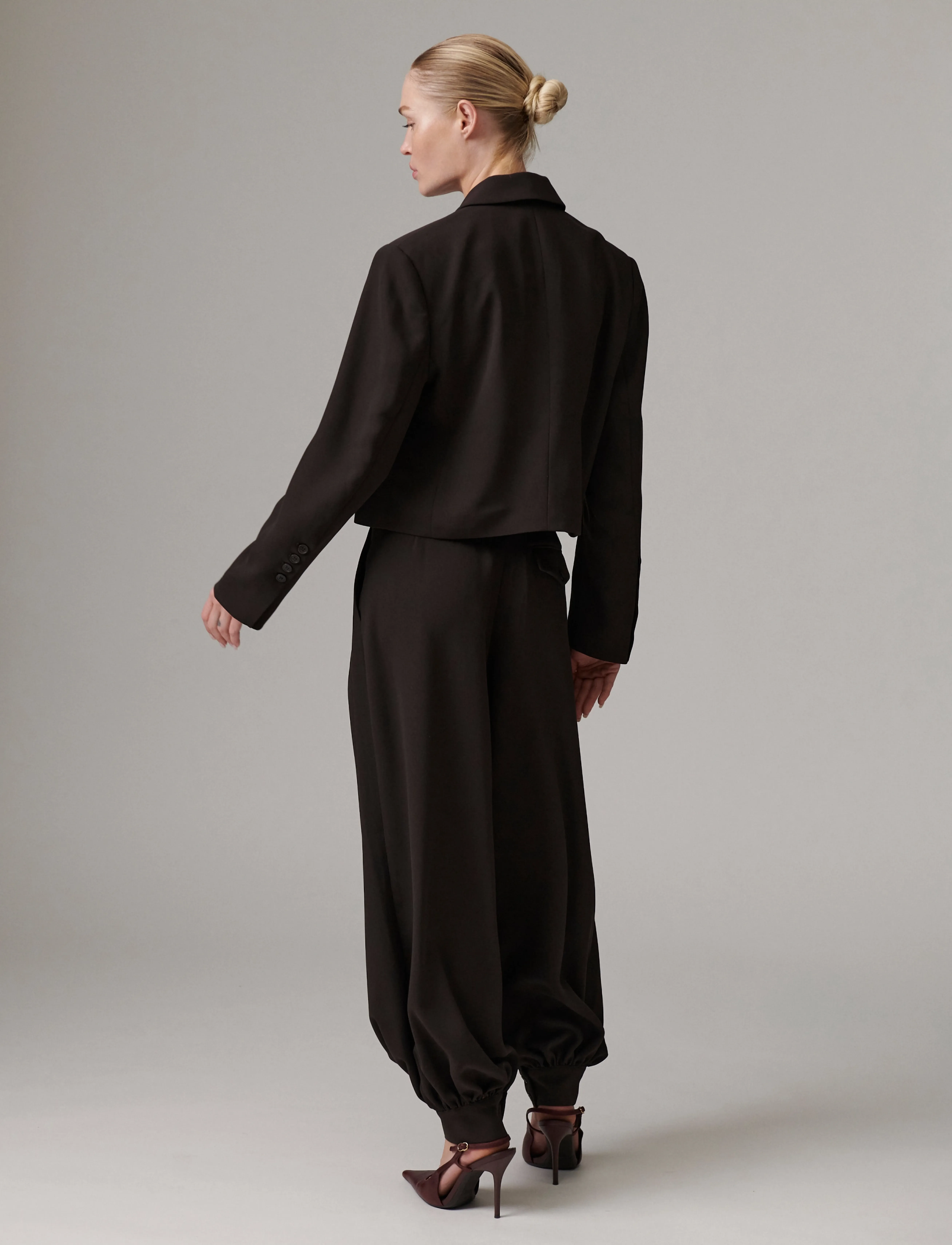 Day Birger et Mikkelsen - DAYOda - Classic Gabardine - barrel trousers - ganache - 5