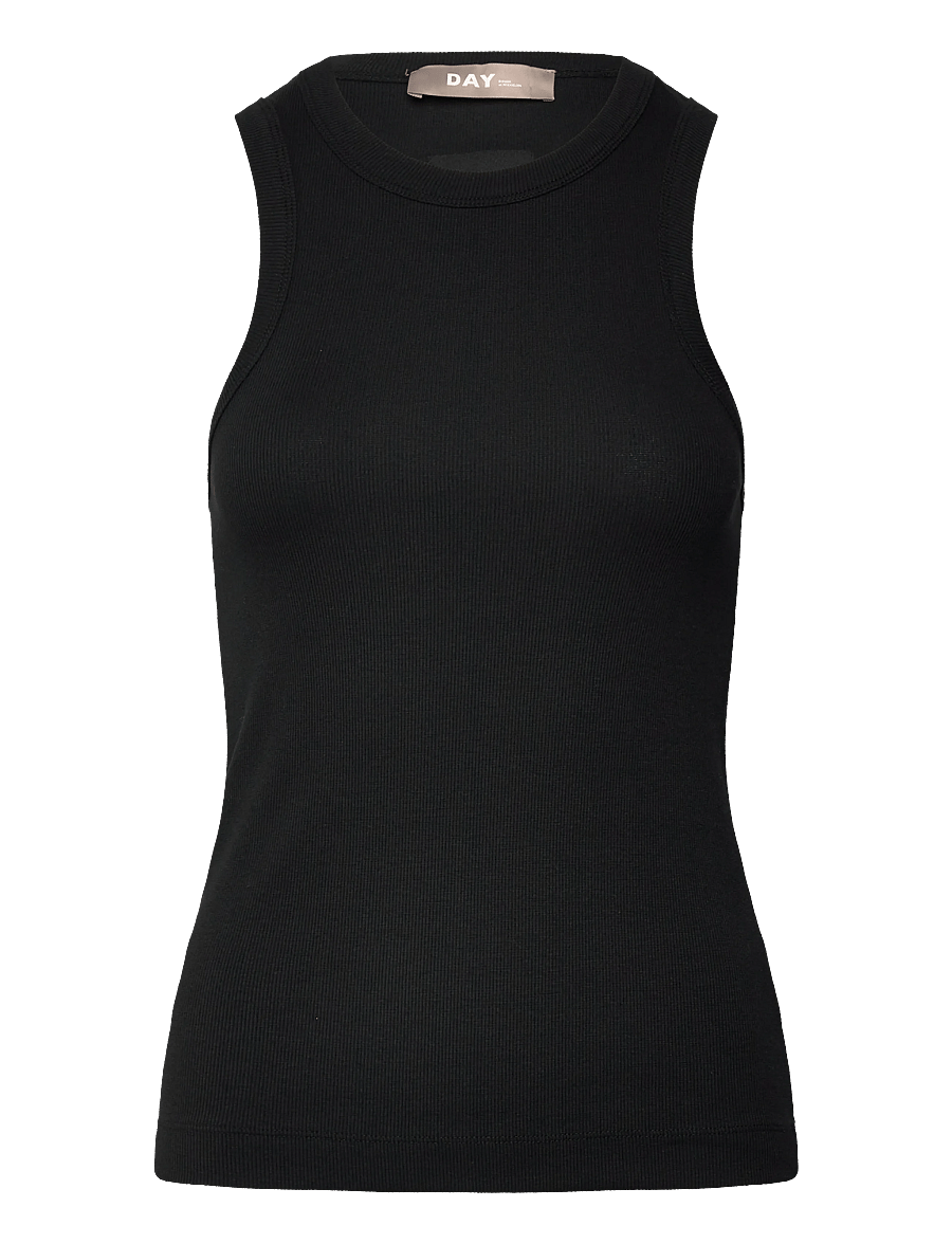 Day Birger et Mikkelsen - Alisson - Classic Rib - varrukateta alussärgid - black - 1