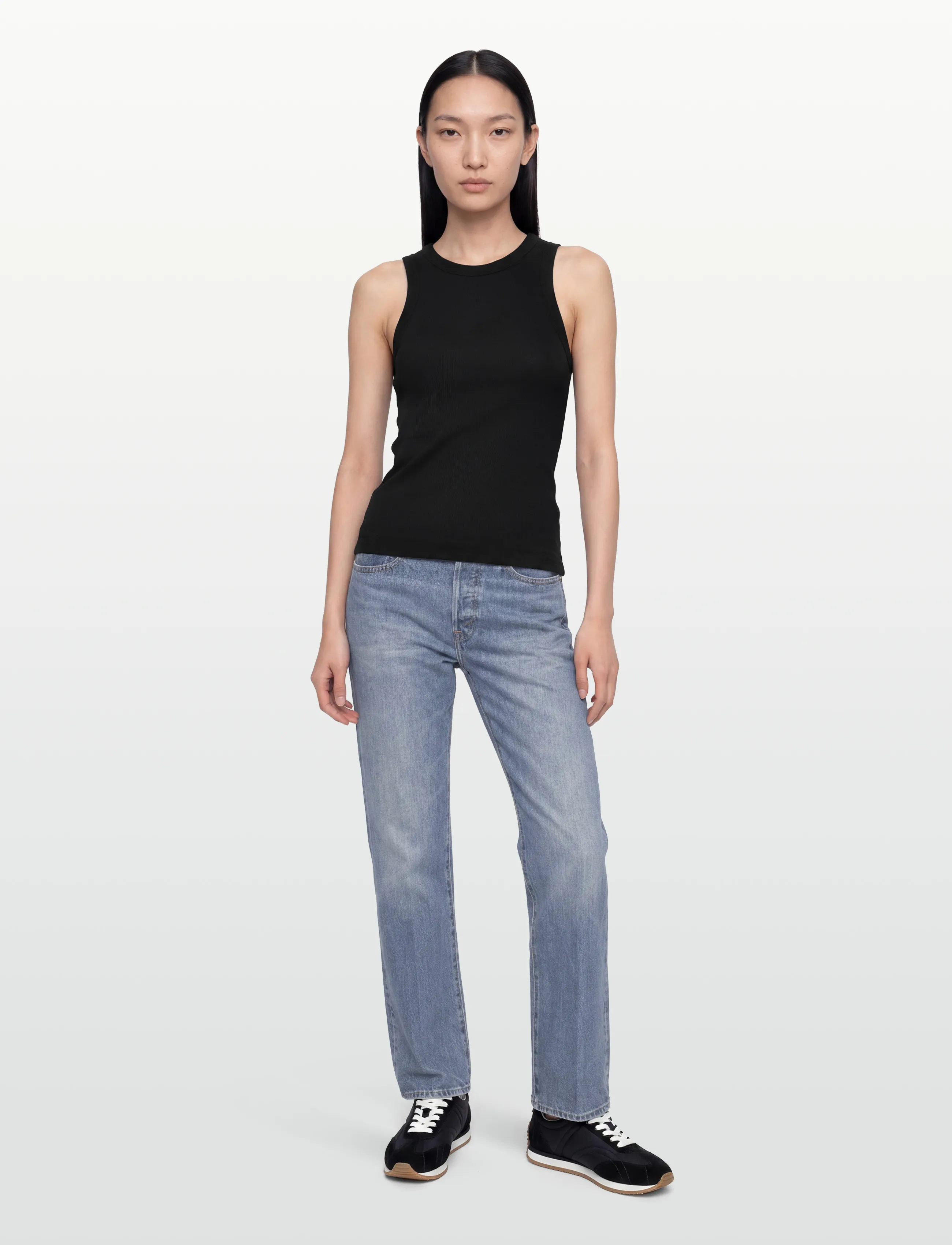 Day Birger et Mikkelsen Alisson - Classic Rib - Mouwloze tops - BLACK / black