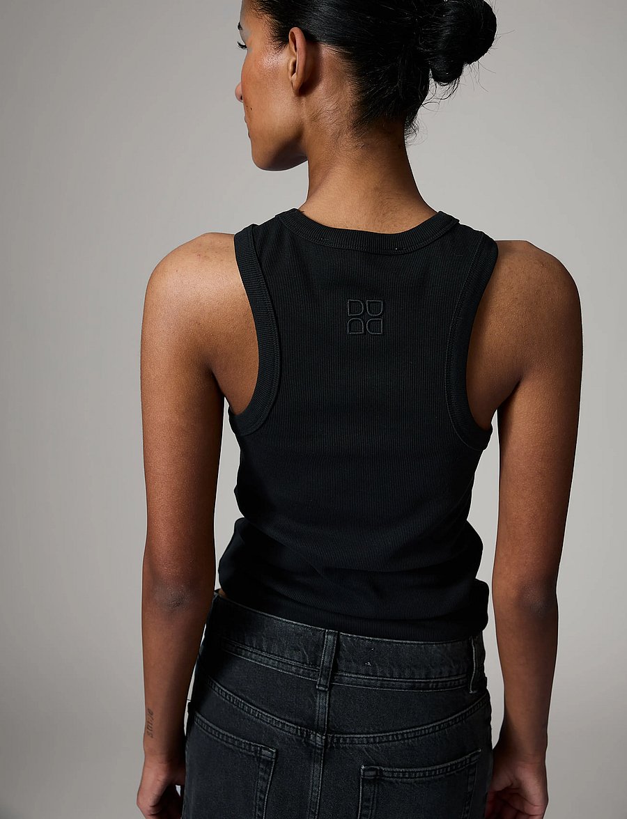Day Birger et Mikkelsen - Alisson - Classic Rib - varrukateta alussärgid - black - 3
