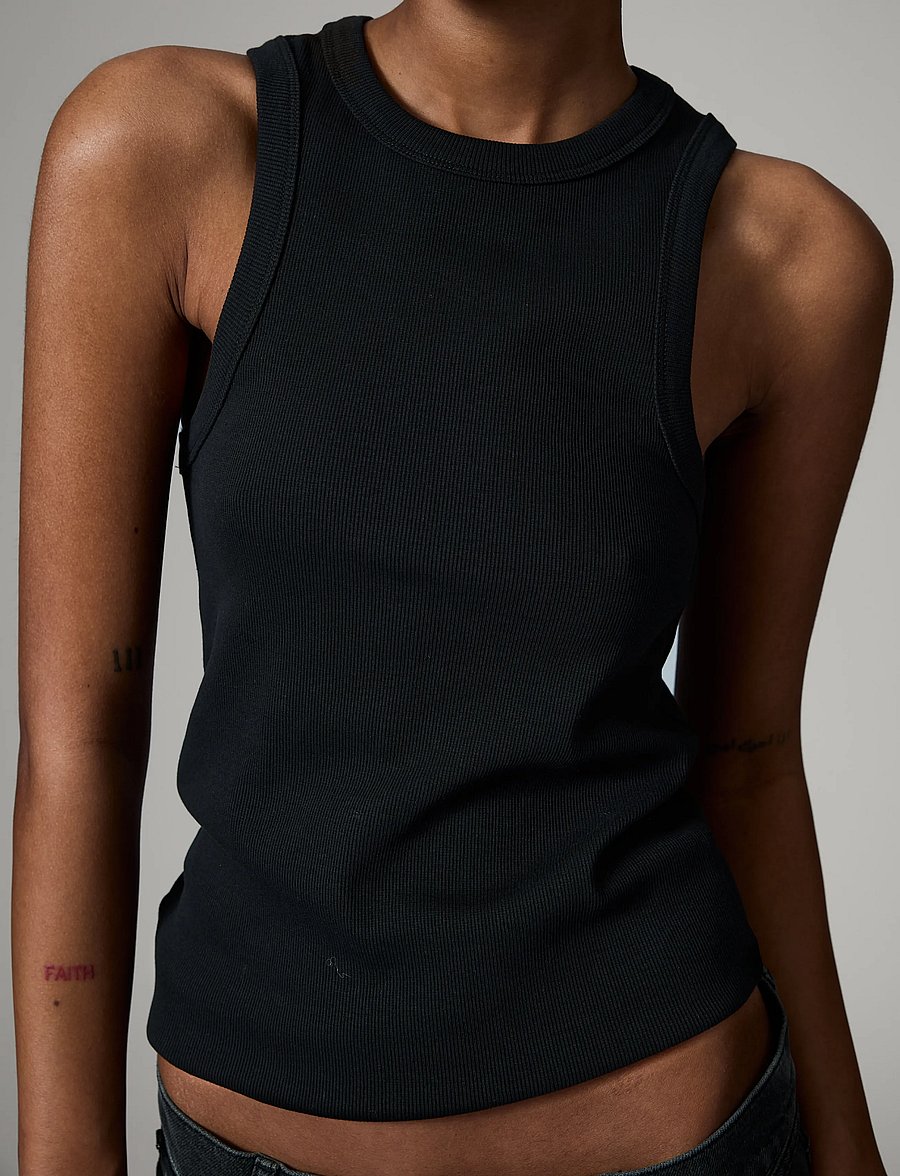 Day Birger et Mikkelsen - Alisson - Classic Rib - varrukateta alussärgid - black - 4