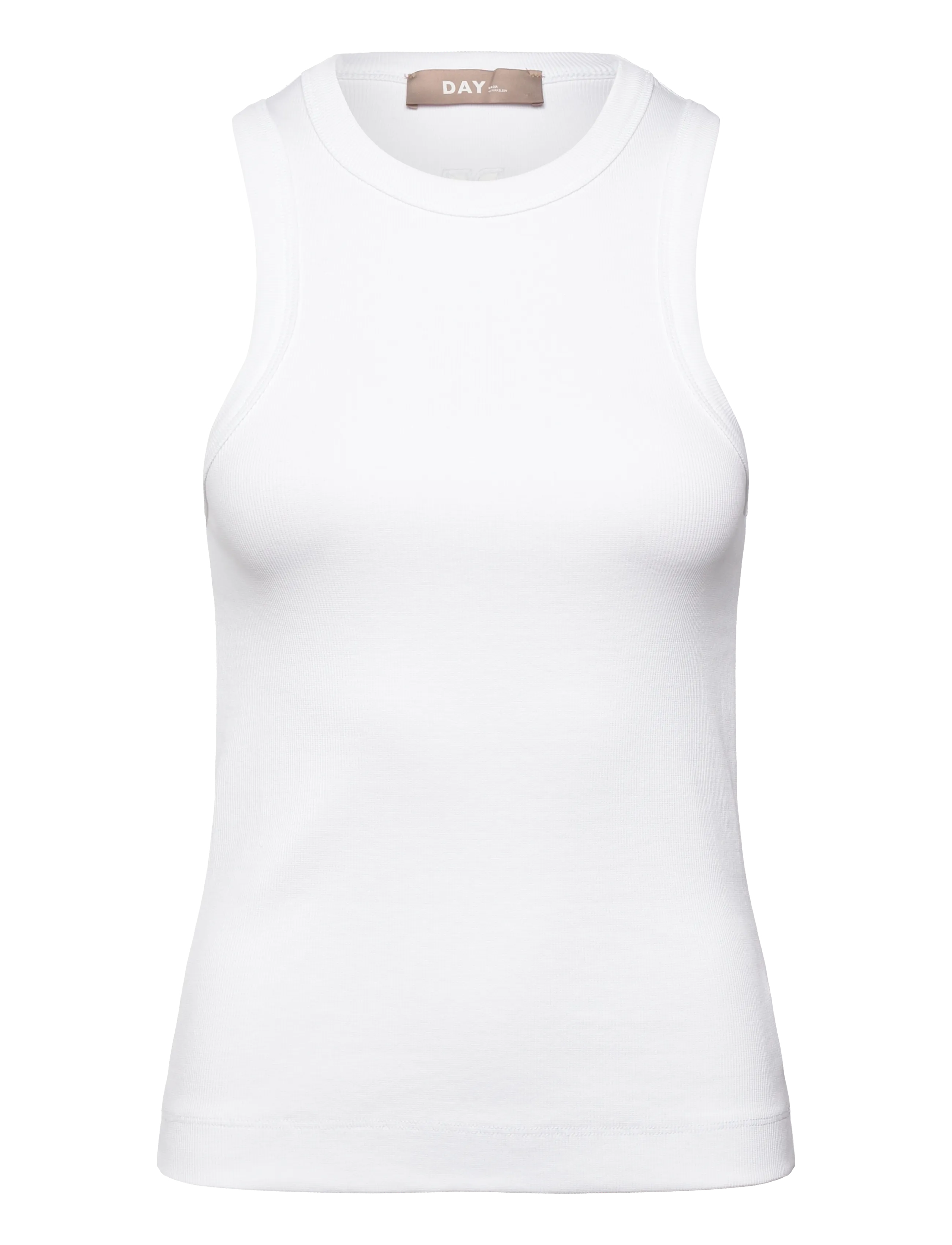 Day Birger et Mikkelsen Alisson - Classic Rib - T-shirts & Toppe - BRIGHT WHITE / white